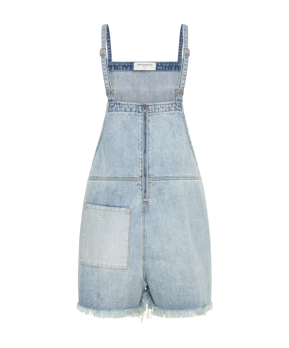 Pini Denim Playsuit - Hendrixe Blue - Image 7