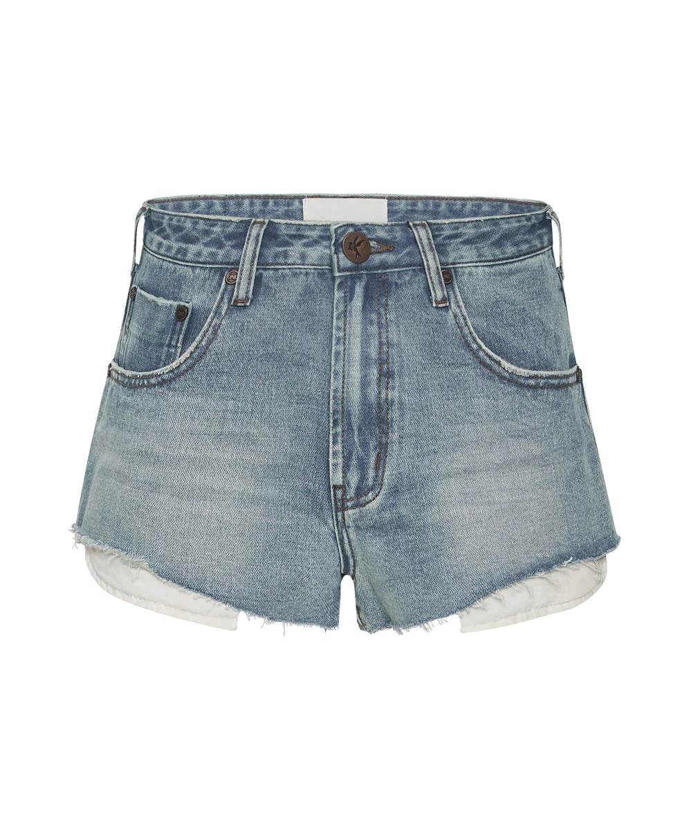 The One High Waist Cheeky Denim Shorts - Hendrixe - Image 6