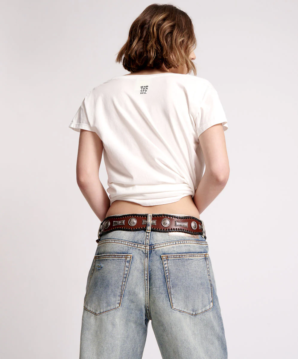 HITCHHIKER STUDDED LEATHER BELT - Image 4
