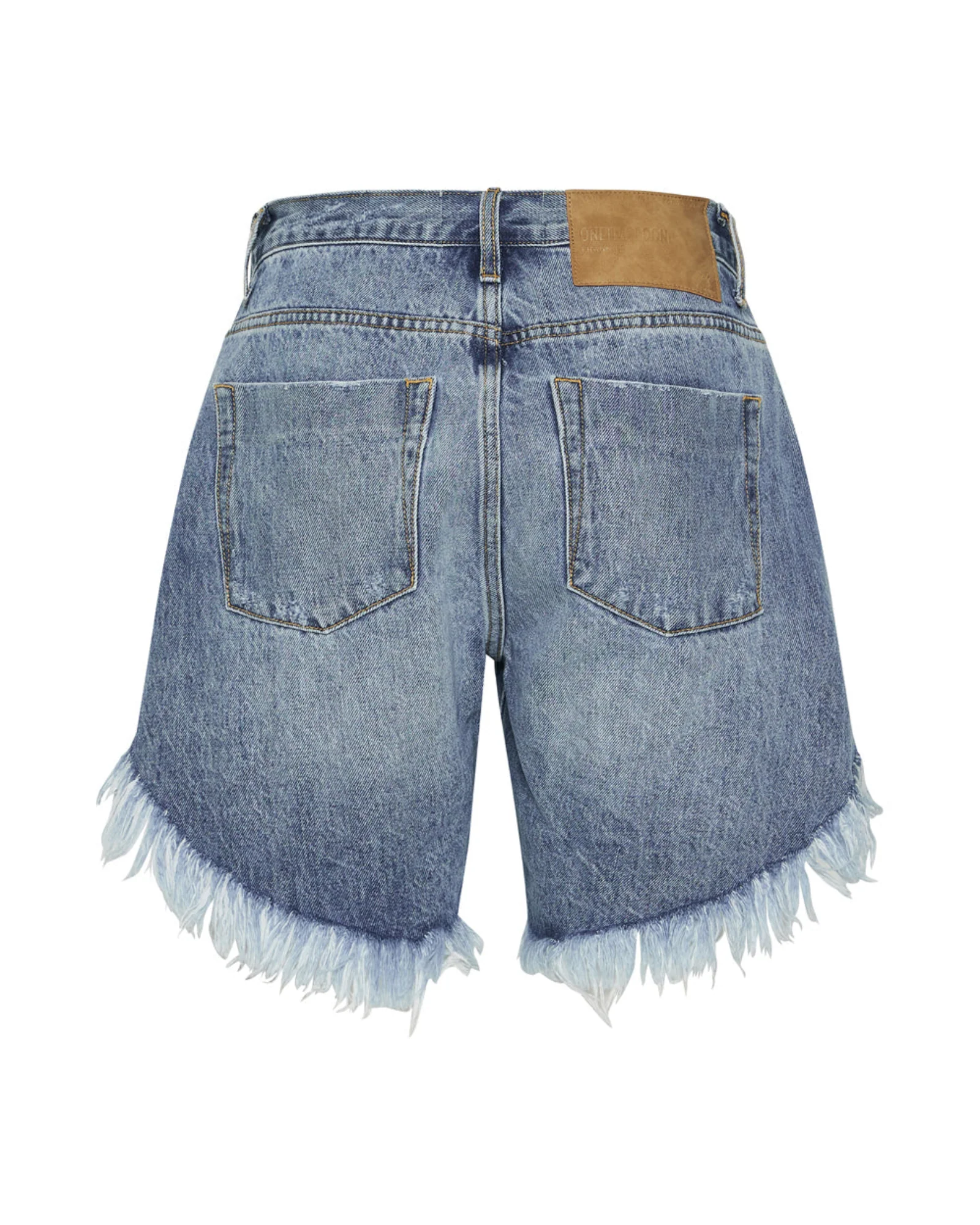 Frankies Low Waist Long Length Denim Shorts - Hollywood - Image 8