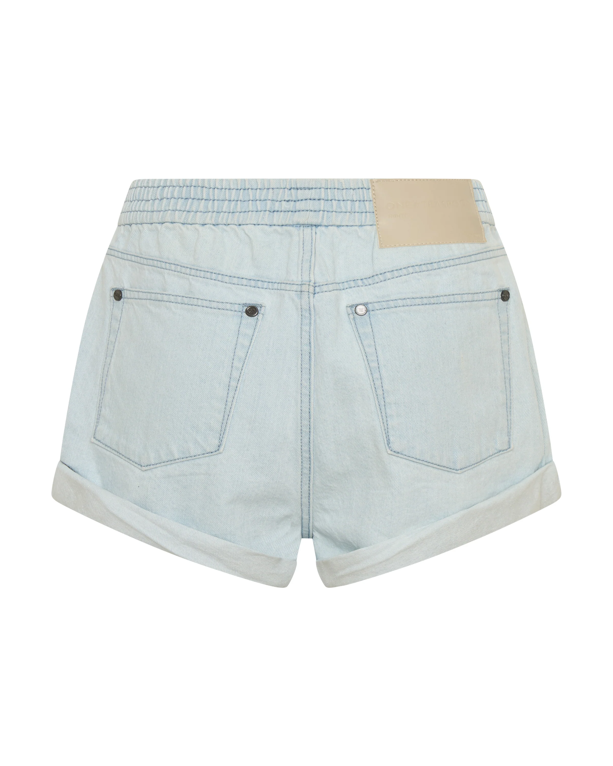 Hunters Mid Waist Boyfriend Elasticated Denim Shorts - Image 10