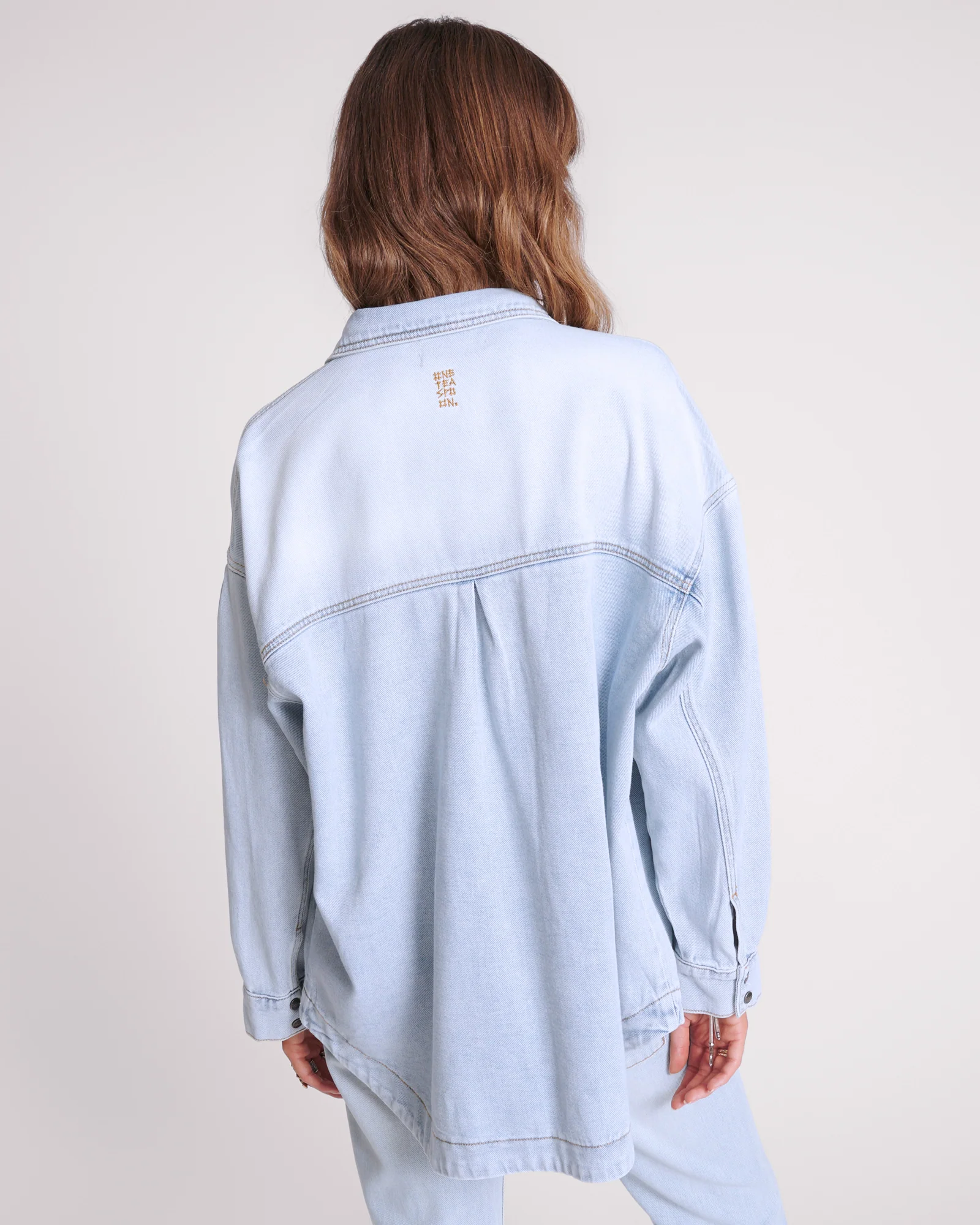 Longline Denim Jacket - Hustler - Image 3