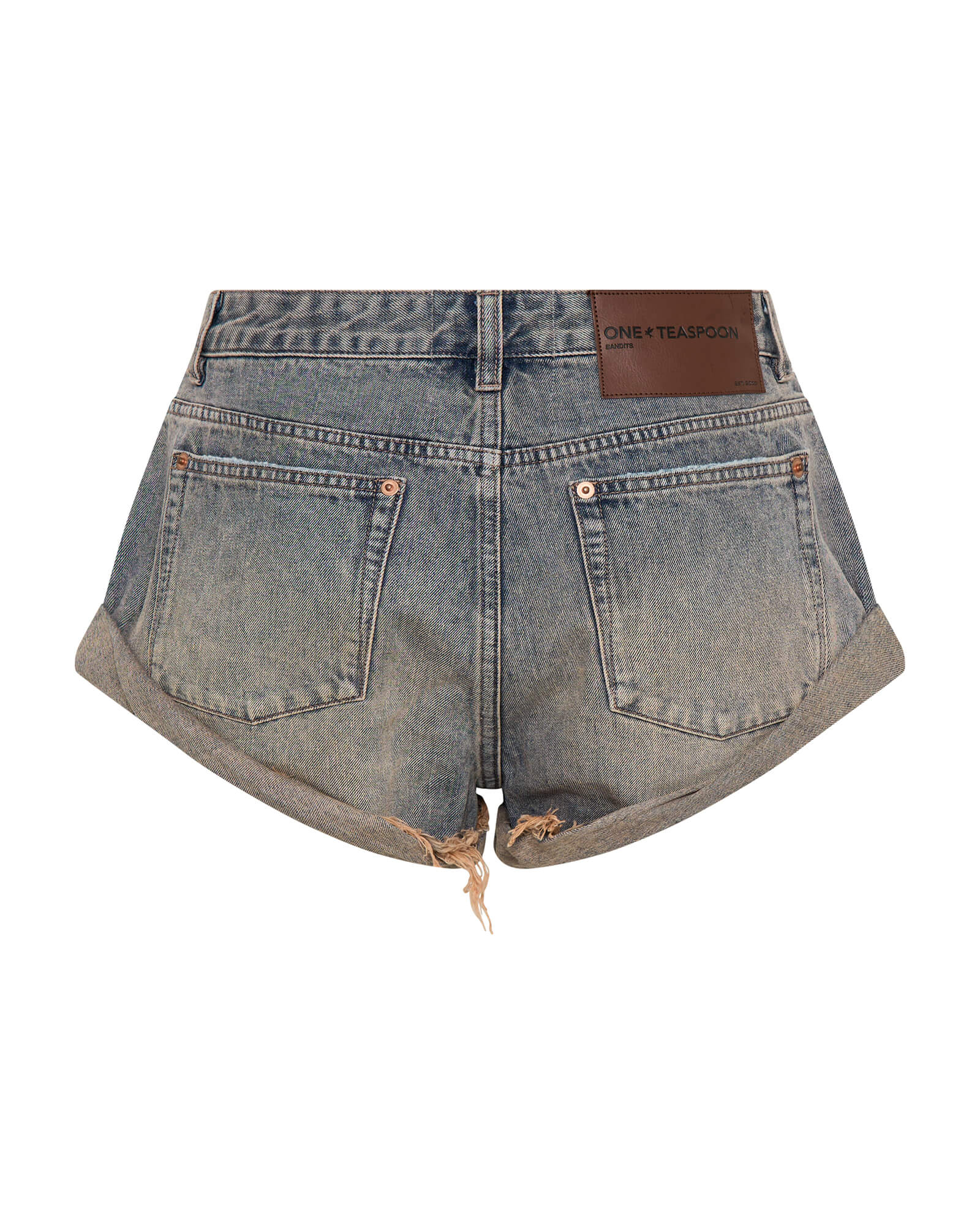 Bandits Low Waist Denim Shorts - Island Blue - Image 9
