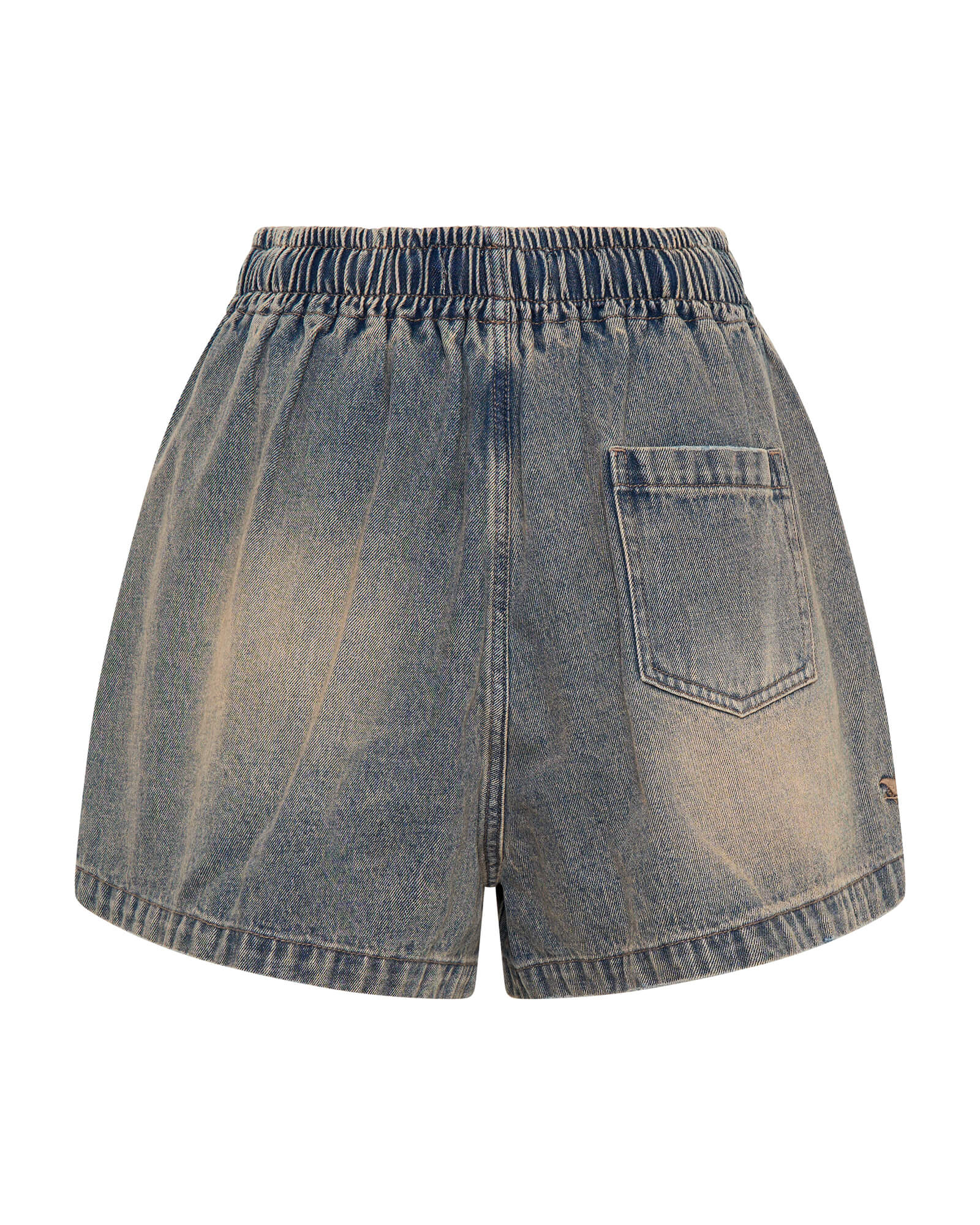 Boxer Low Waist Denim Shorts - Island Blue - Image 9