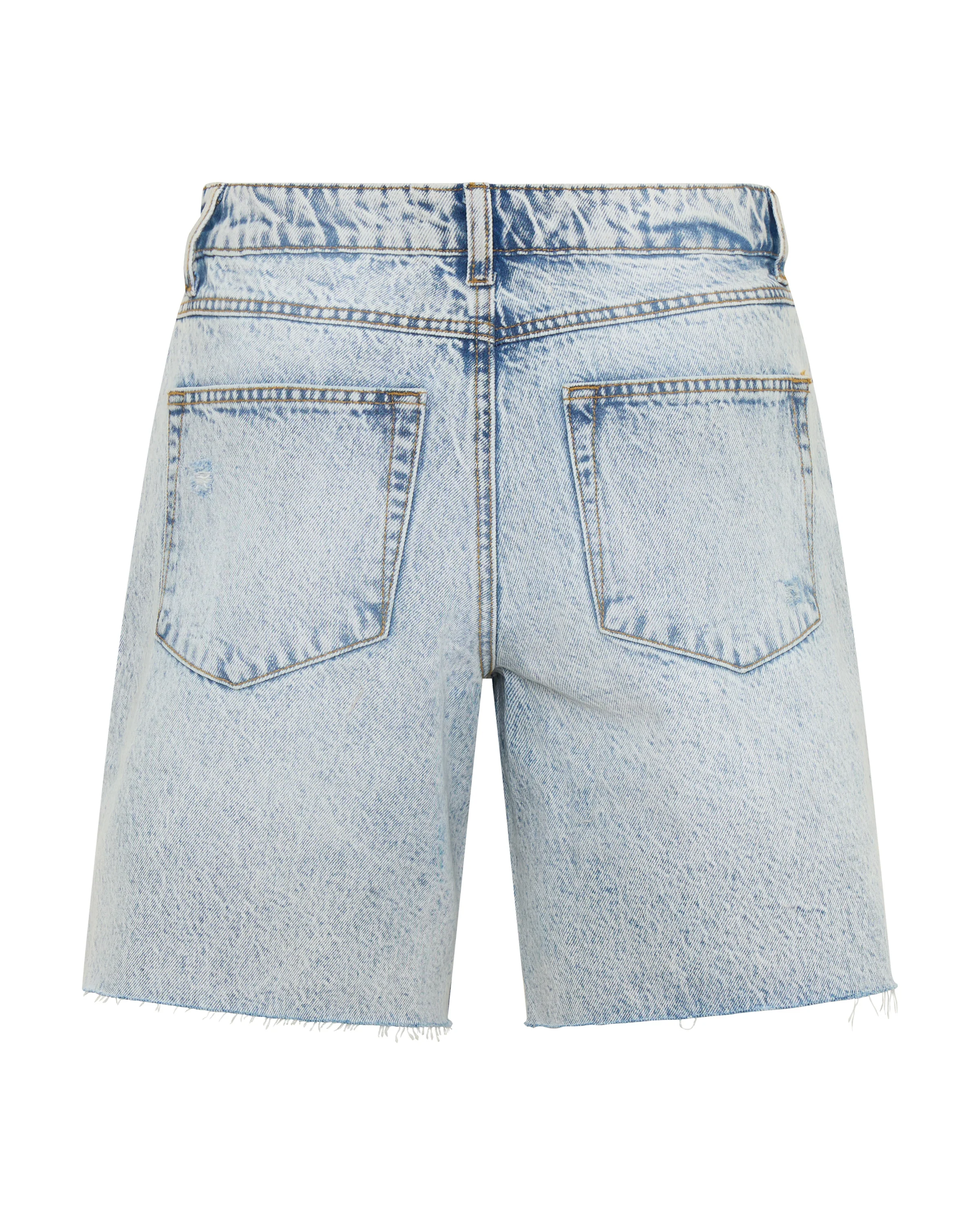 Jackson Mid Waist Wide Leg Shorts - Whisper Blue - Image 12