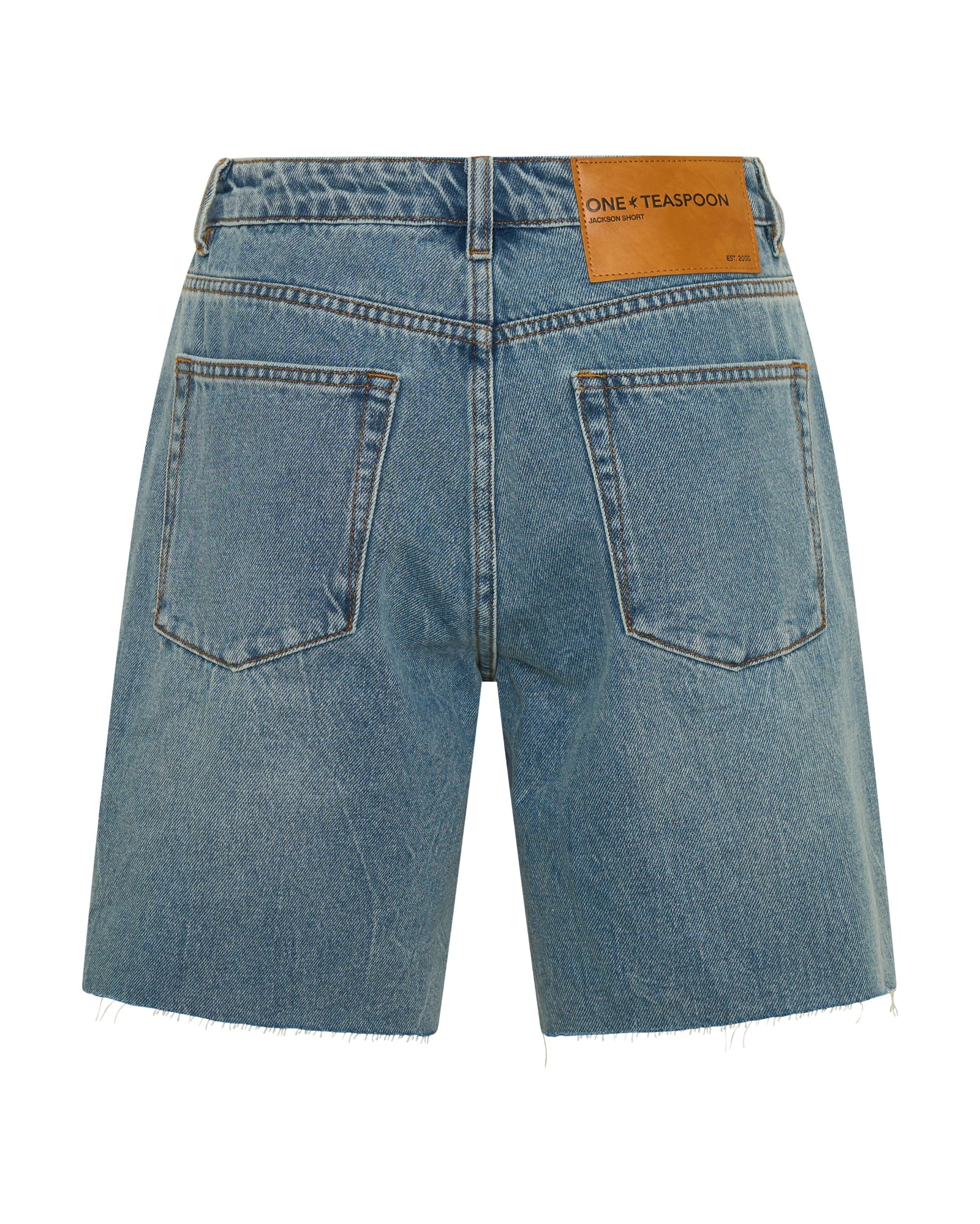 Jacksons Mid Waist Wide Leg Denim Shorts - Blue Crush - Image 13