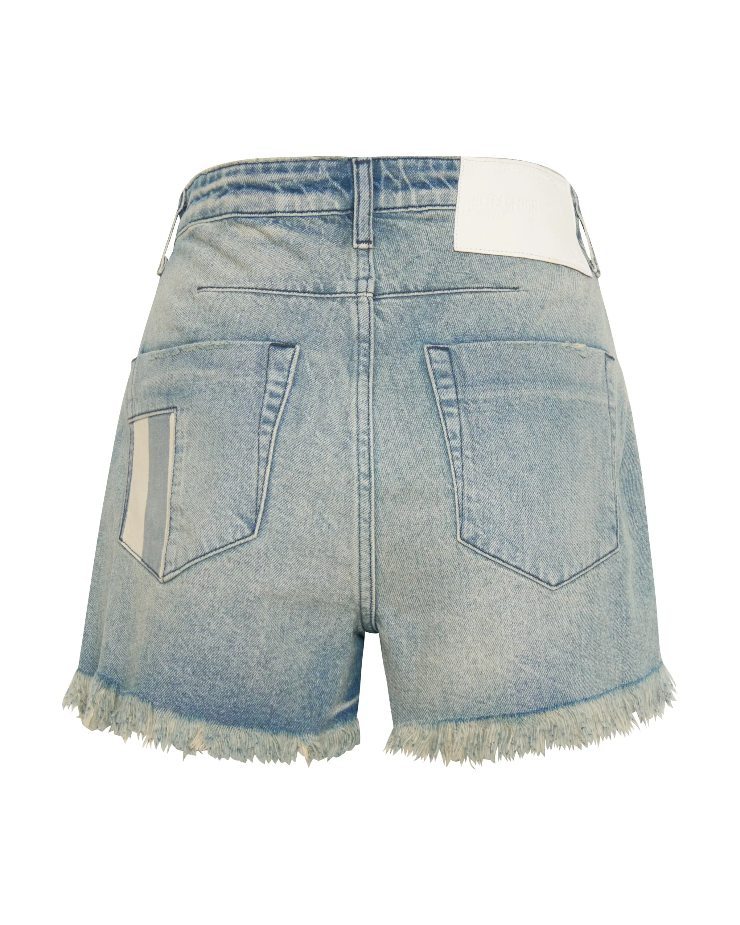 JAILBIRD LE WOLVES MID WAIST DENIM SHORTS - Image 7