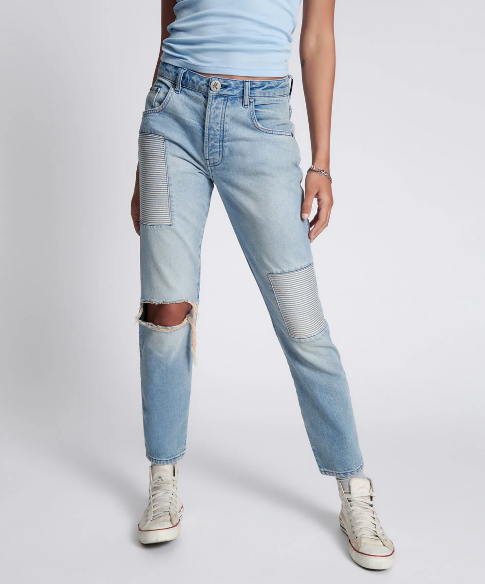 Truckers Mid Waist Straight Leg Denim Jeans - Federal - Image 2