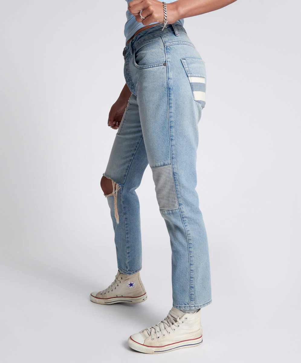 Truckers Mid Waist Straight Leg Denim Jeans - Federal - Image 3