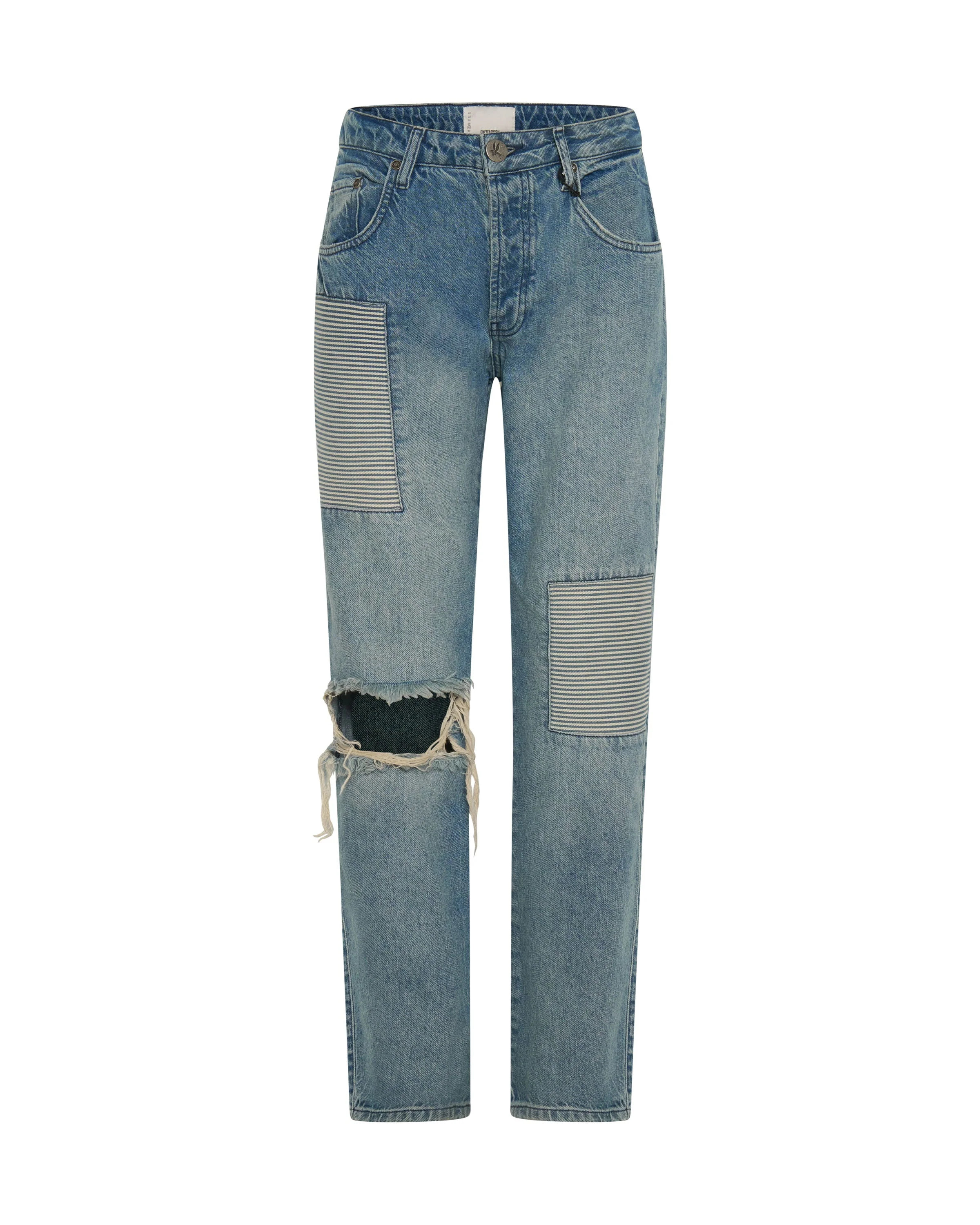 Truckers Mid Waist Straight Leg Denim Jeans - Federal - Image 6