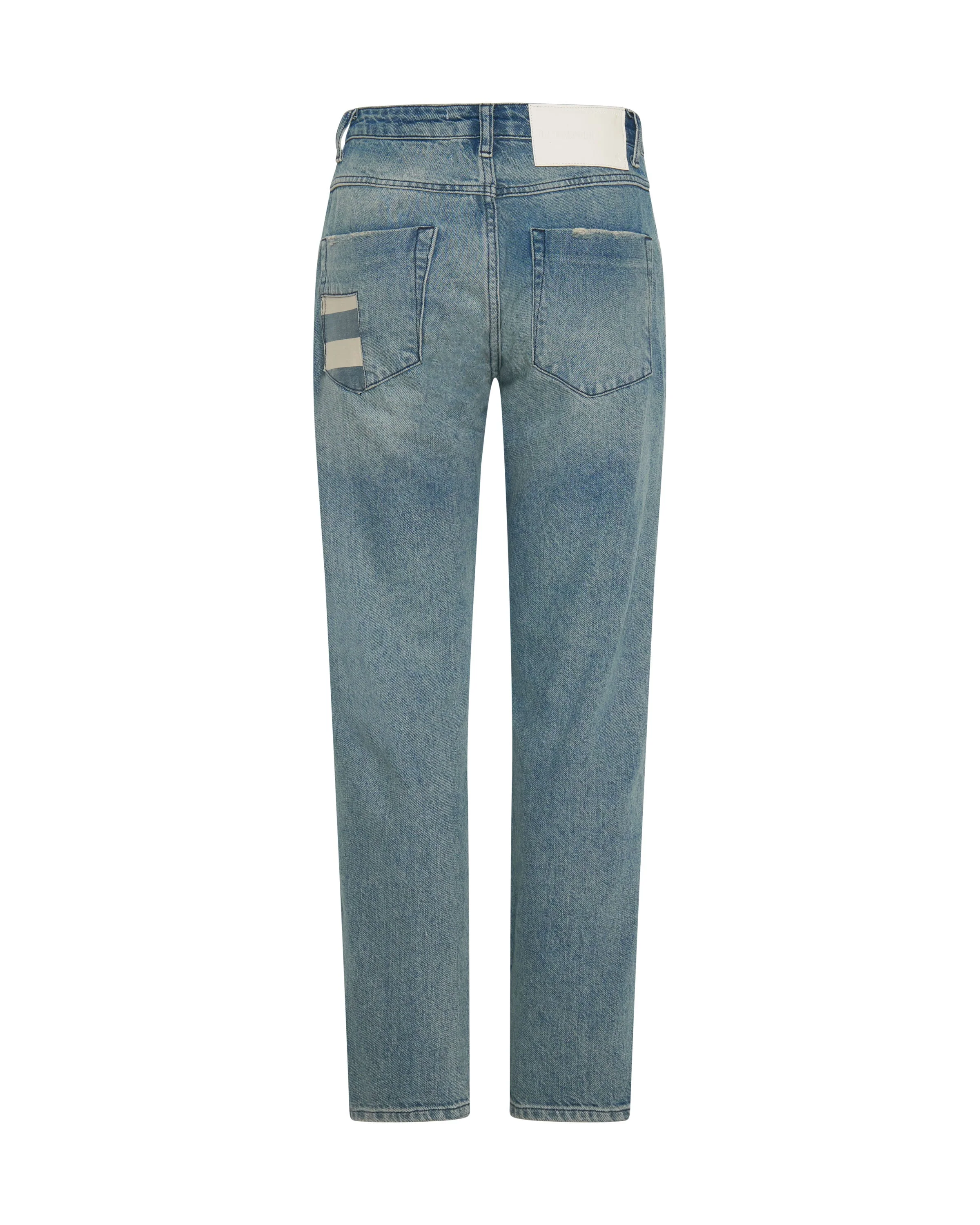 Truckers Mid Waist Straight Leg Denim Jeans - Federal - Image 7