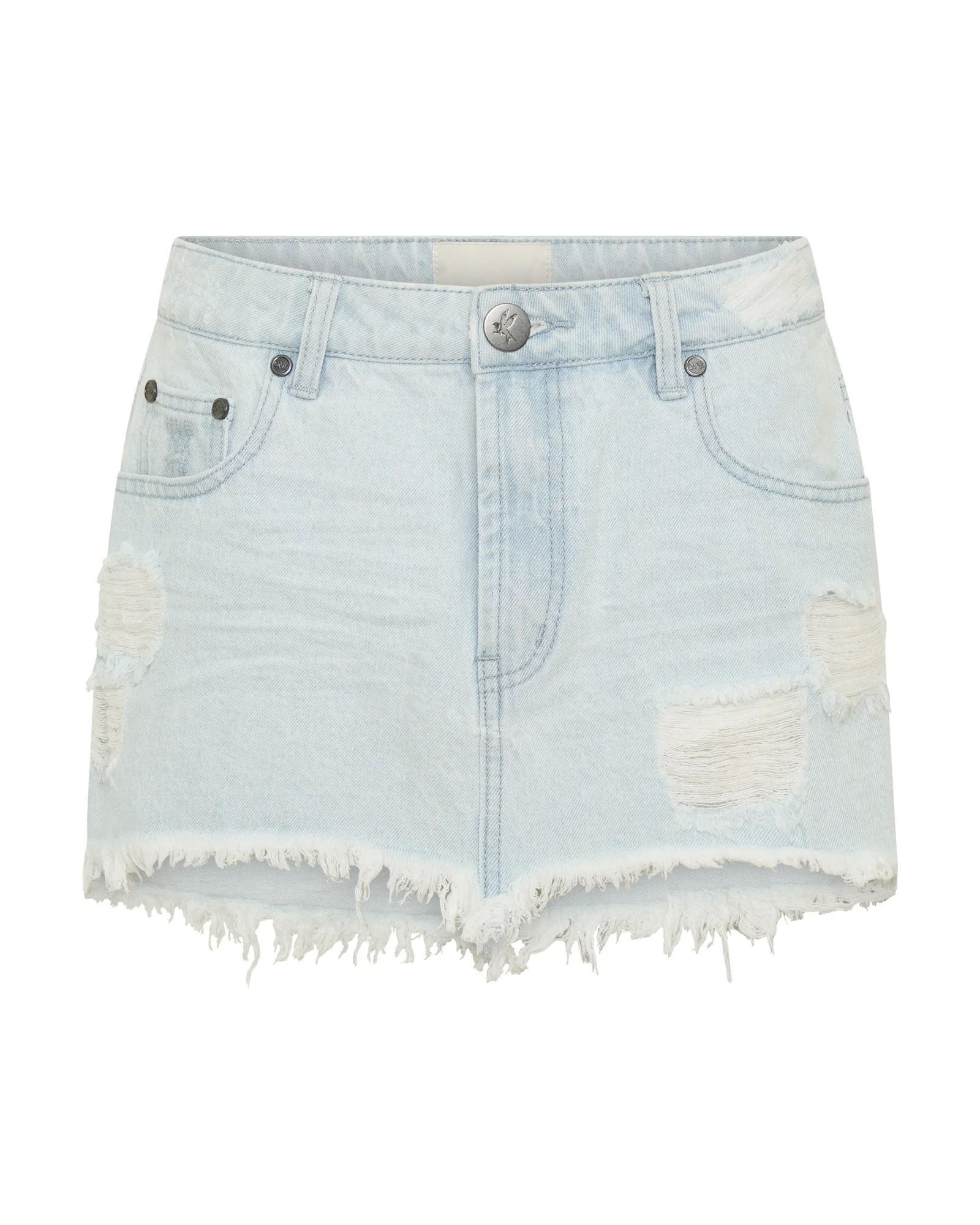 Junkyard Low Waist Mini Denim Skirt - Xanthe - Image 12