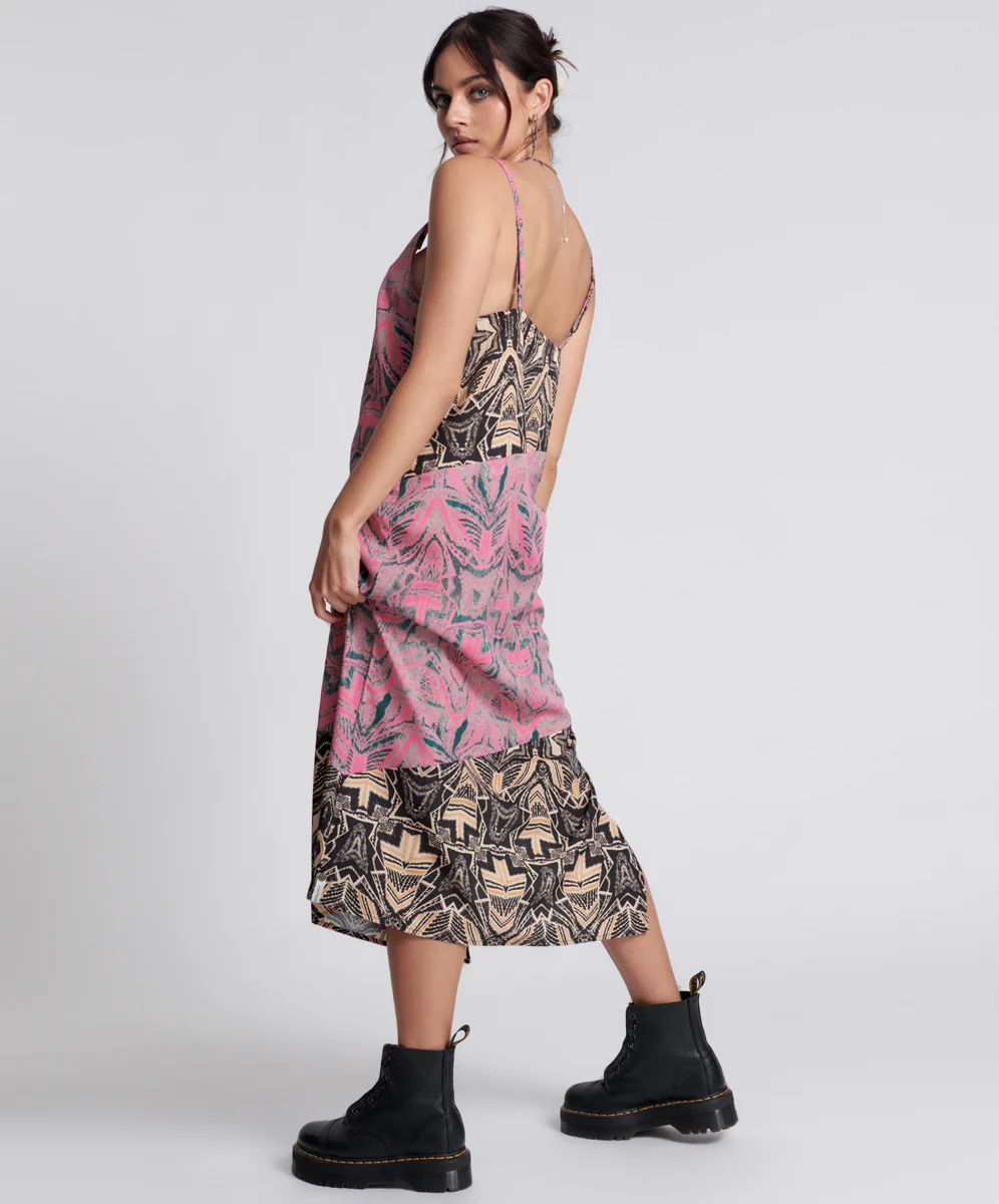 KALEIDOSCOPE LONG SLIP DRESS - Image 3