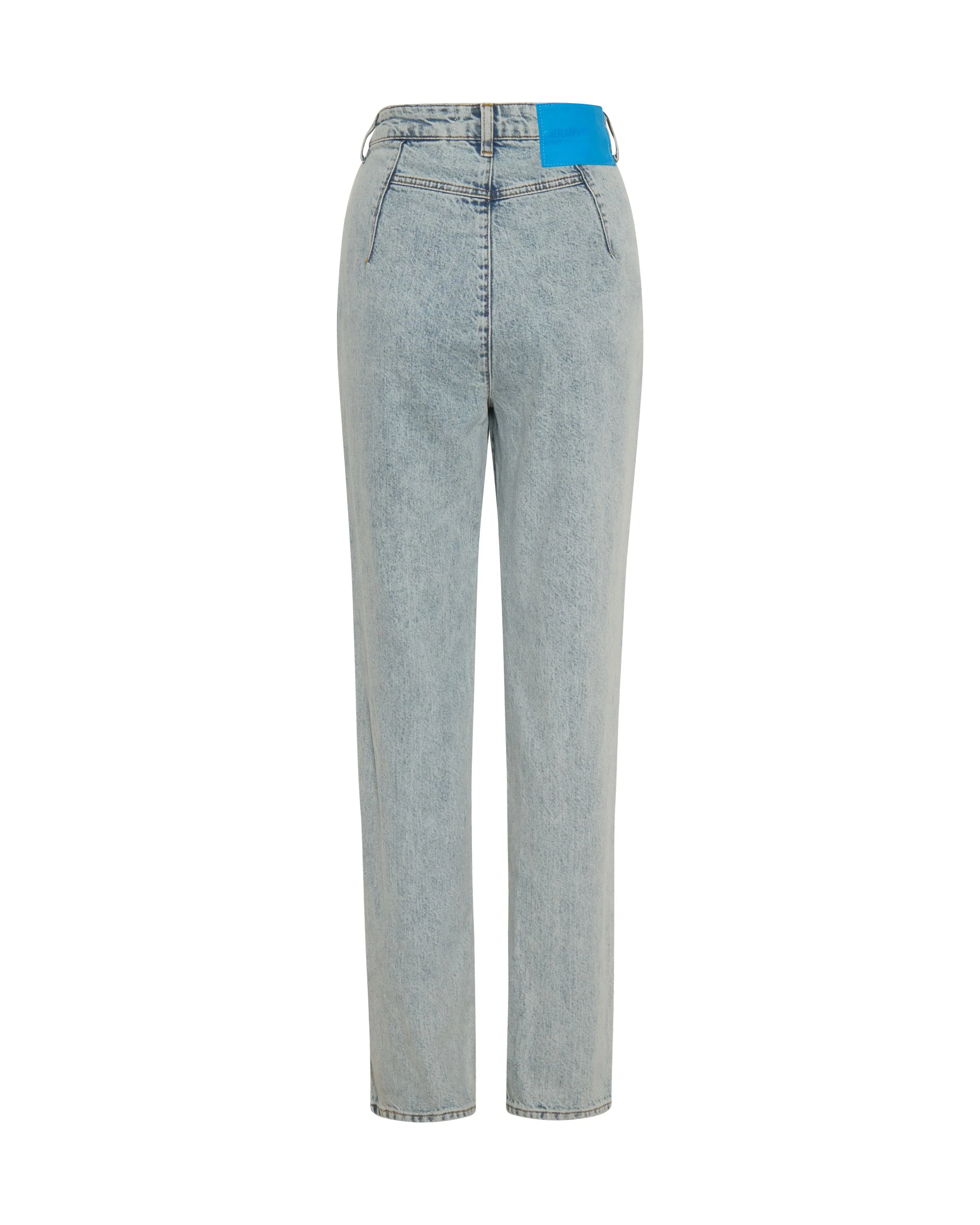 Streetwalkers High Waist Straight Leg Trouser Denim Jeans - Kansas Acid - Image 7