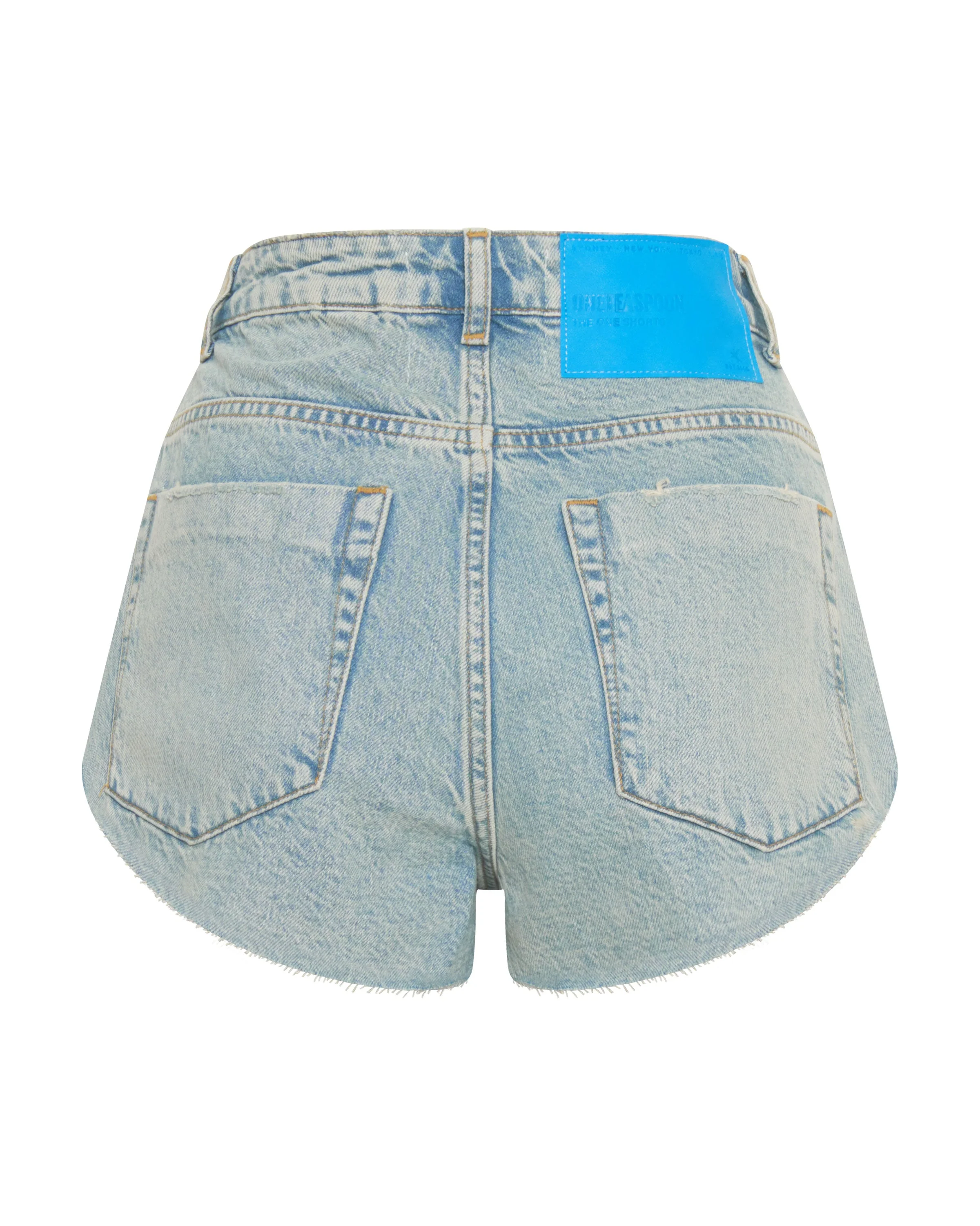 The One High Waist Cheeky Denim Shorts - Kansas Acid - Image 7