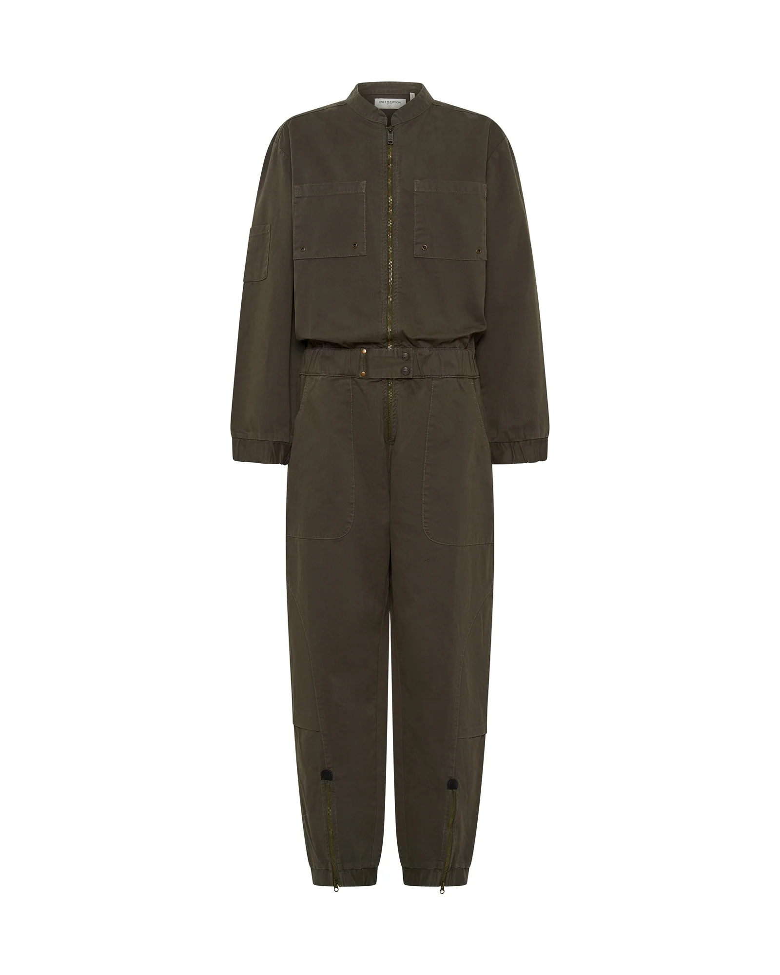 Dark Romance Jumpsuit - Dark Khaki - Image 6