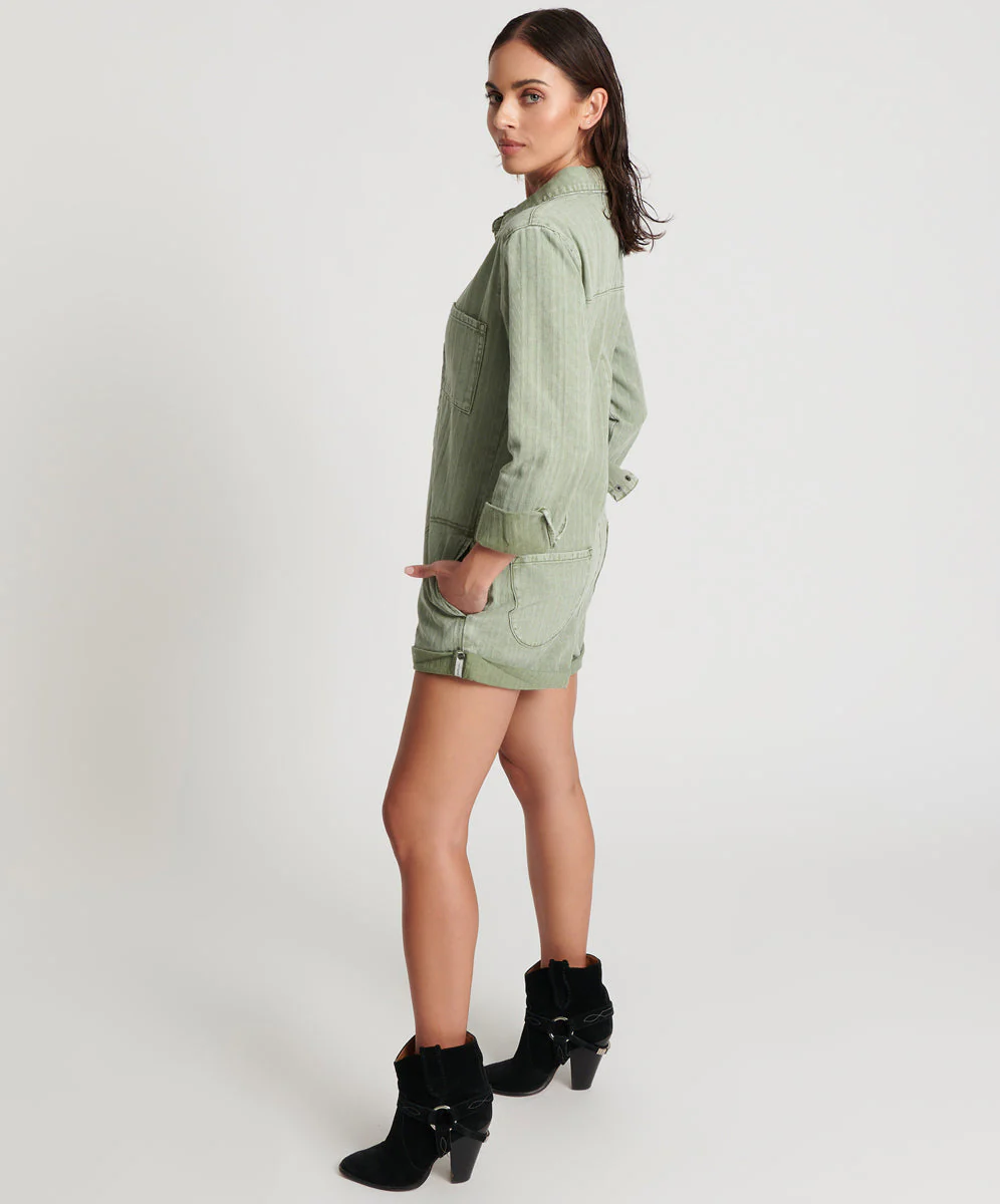 Jacquard Prophecy Jumpsuit - Khaki - Image 2