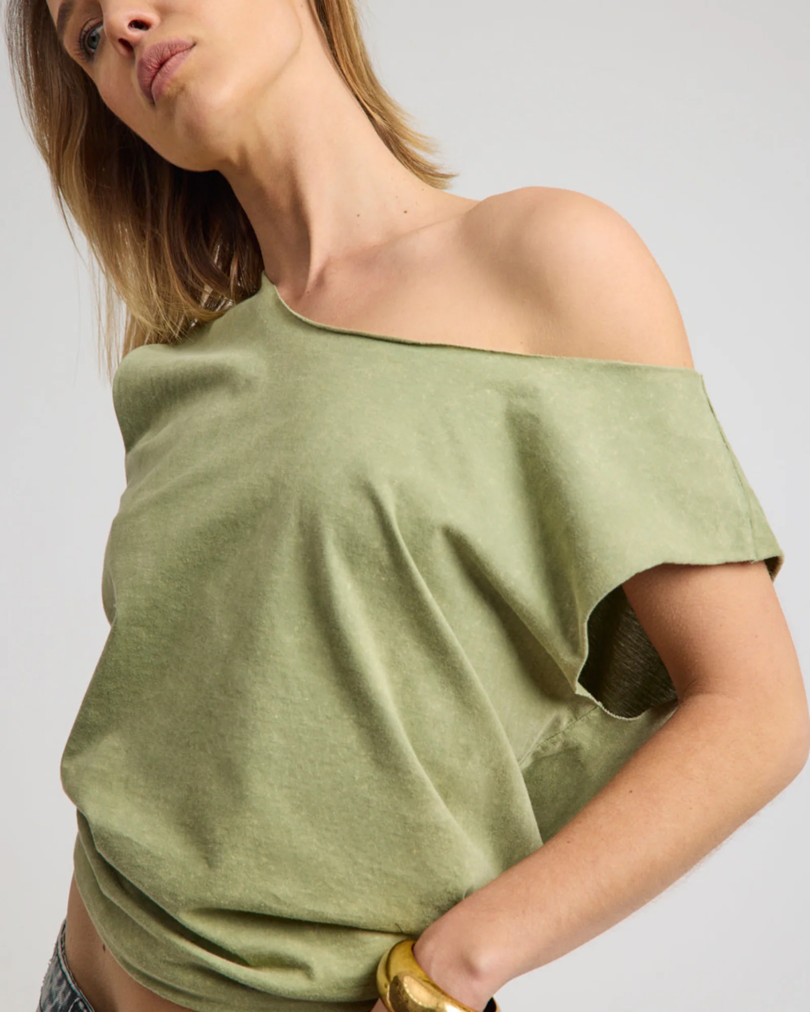 Vintage Tank Top - Khaki - Image 7