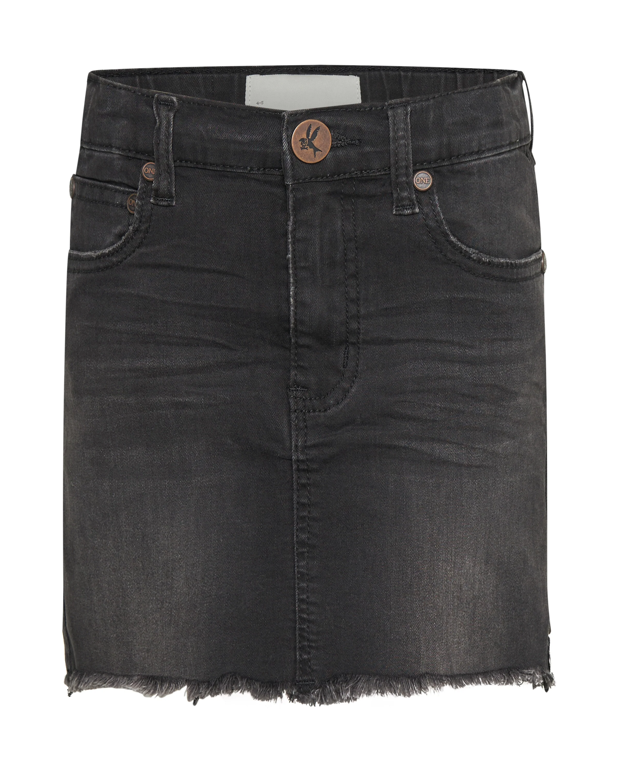 2020 High Waist Mini Denim Skirt - Black Punk - Image 6
