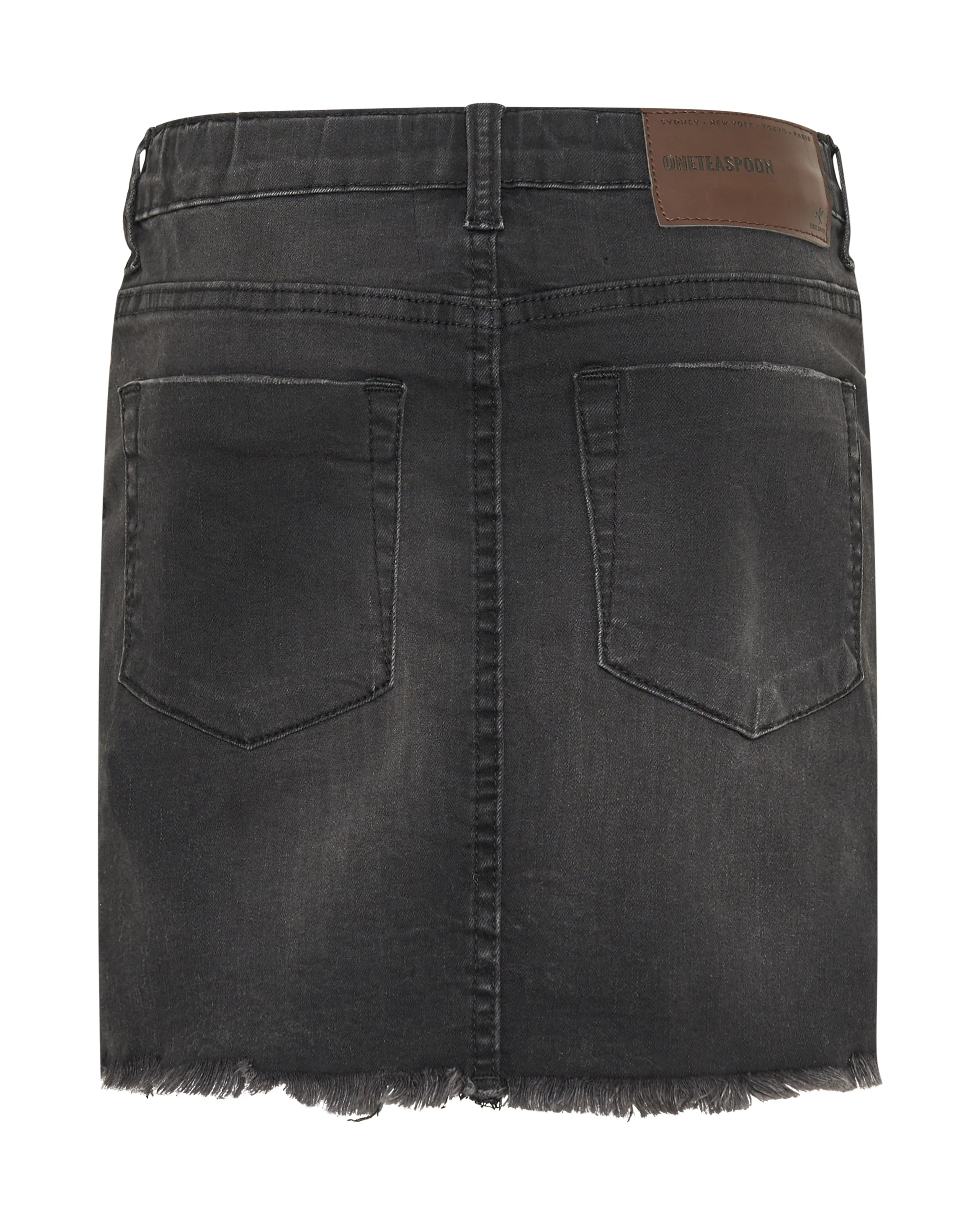 2020 High Waist Mini Denim Skirt - Black Punk - Image 7