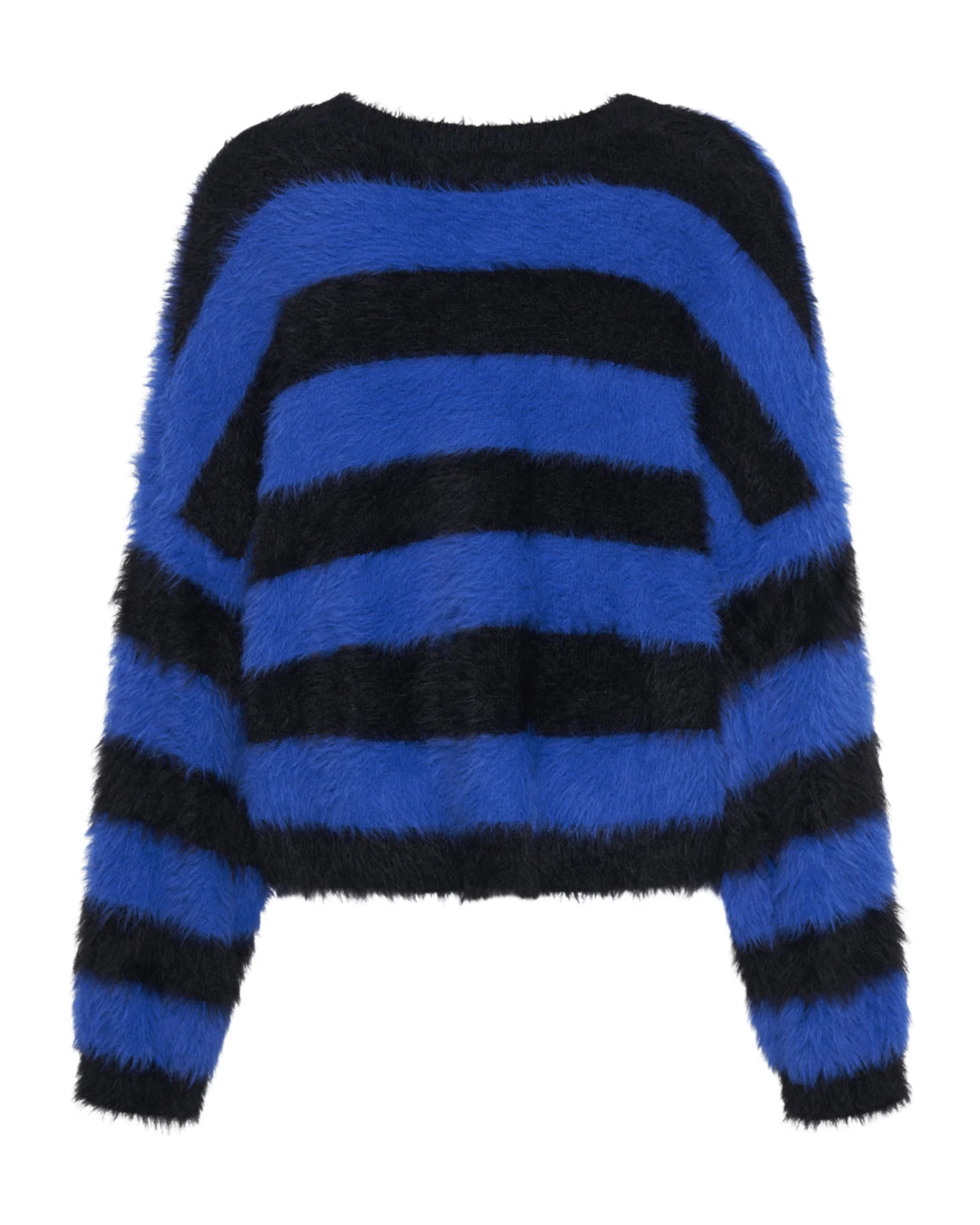 KRUGER STRIPE FLUFFY CROP KNIT SWEATER - Image 7
