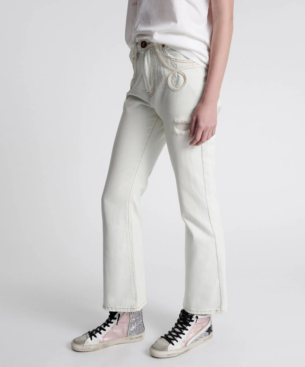 Charlie High Waist Slim Flared Denim Jeans - Xanthe - Image 2