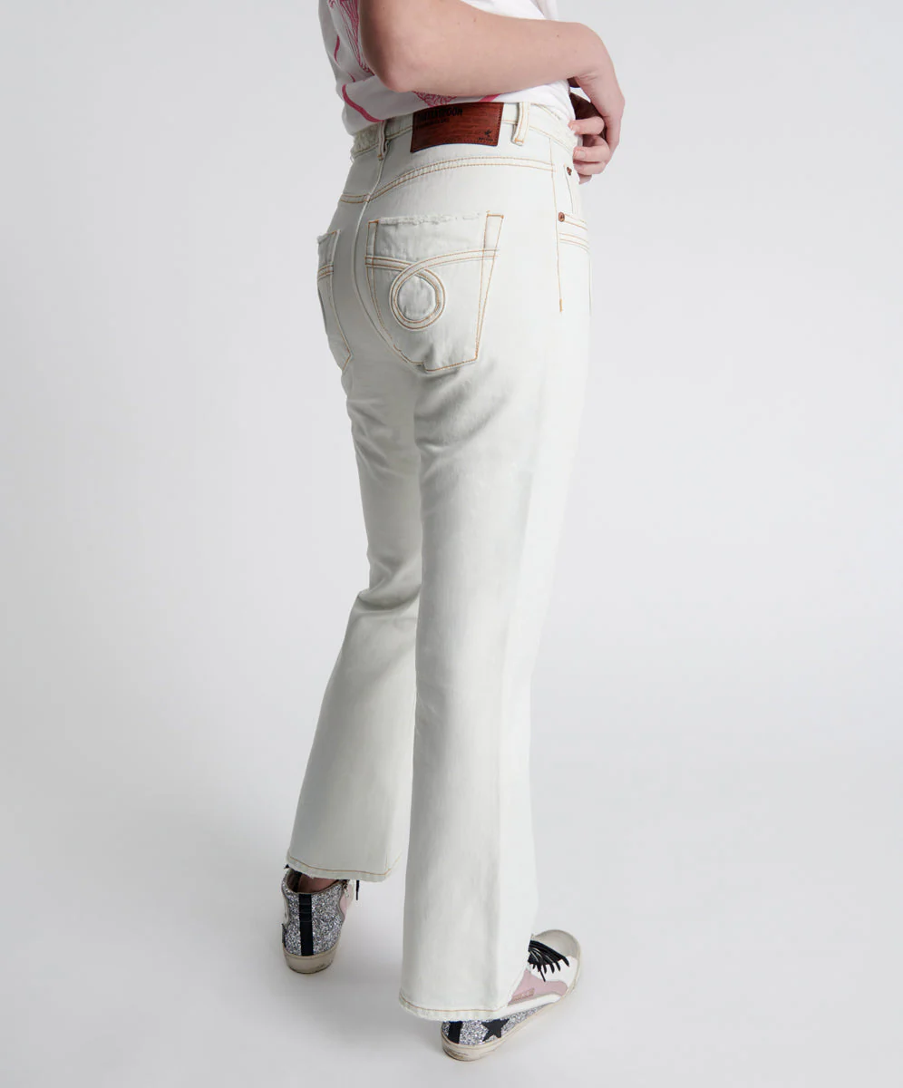 Charlie High Waist Slim Flared Denim Jeans - Xanthe - Image 4