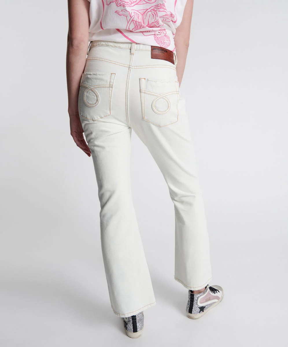 Charlie High Waist Slim Flared Denim Jeans - Xanthe - Image 5