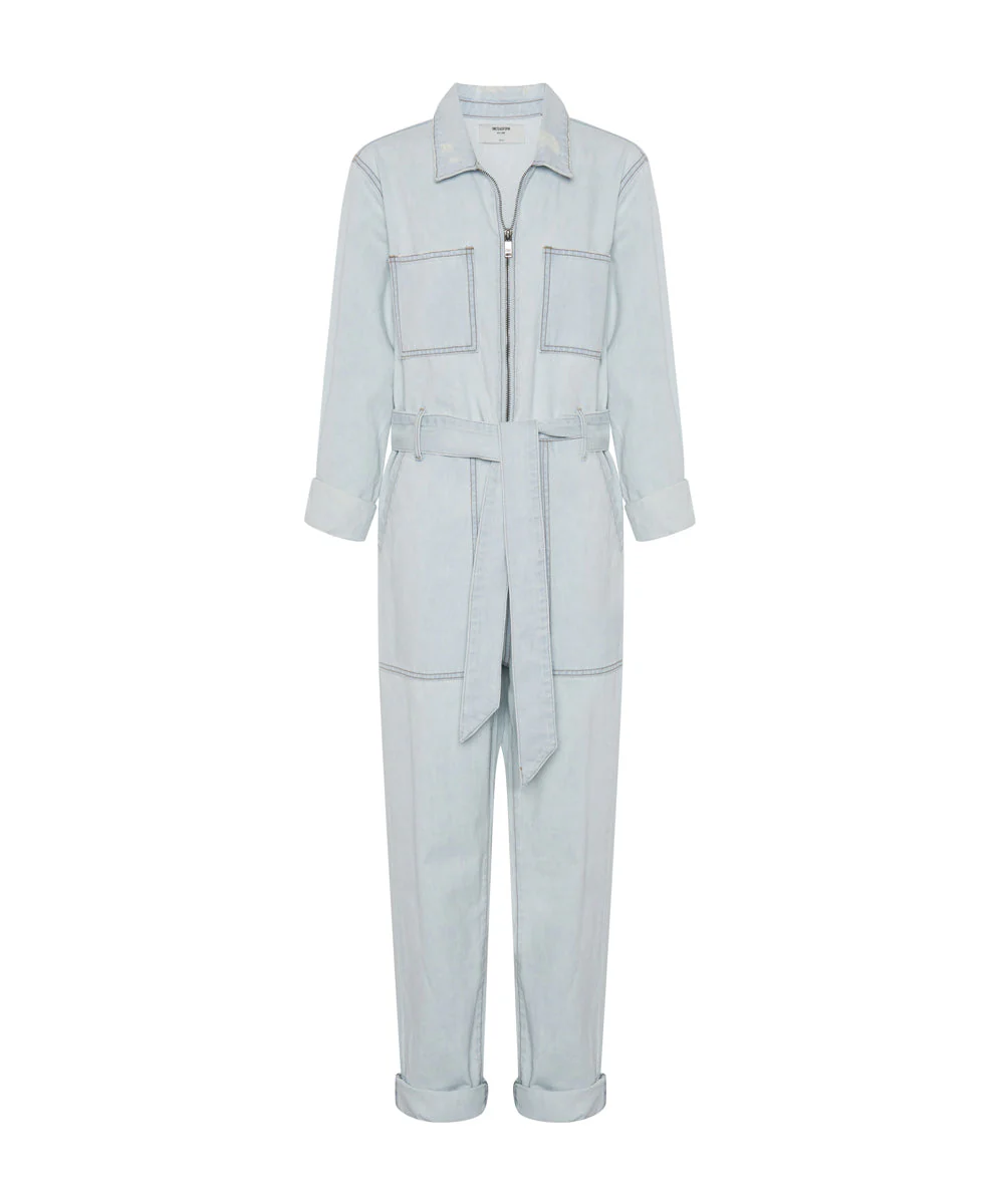 Claudia Long-Length Denim Overalls - Le Surf - Image 6