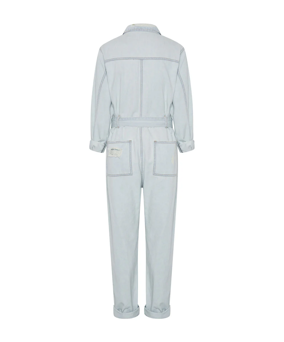 Claudia Long-Length Denim Overalls - Le Surf - Image 7