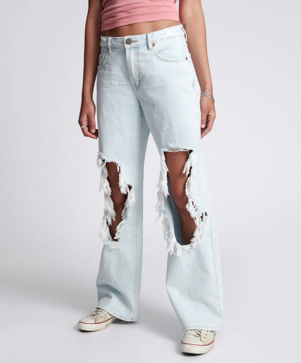 Jackson Mid Waist Wide Leg Denim Jeans - Le Surf - Image 3
