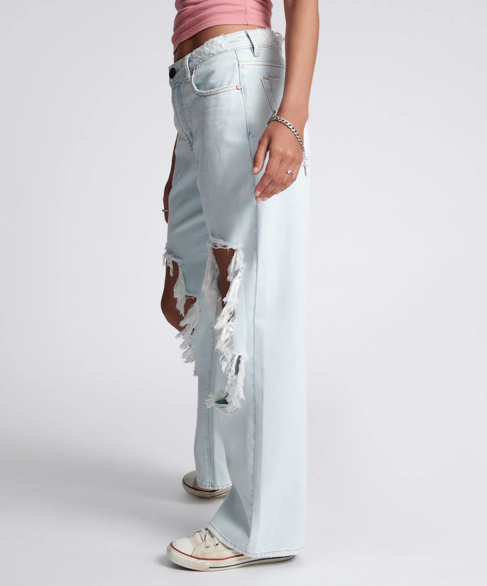 Jackson Mid Waist Wide Leg Denim Jeans - Le Surf - Image 4