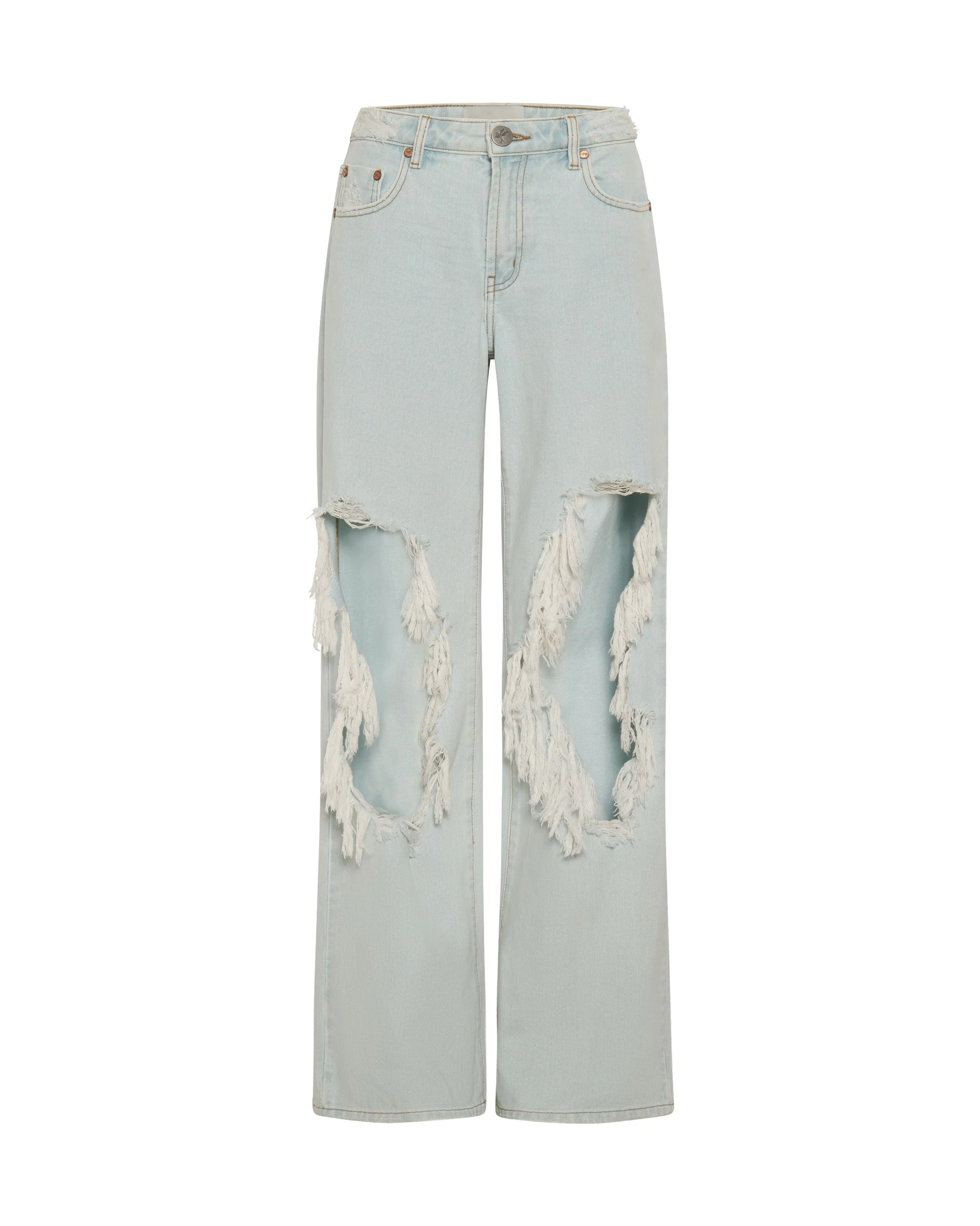 Jackson Mid Waist Wide Leg Denim Jeans - Le Surf - Image 6