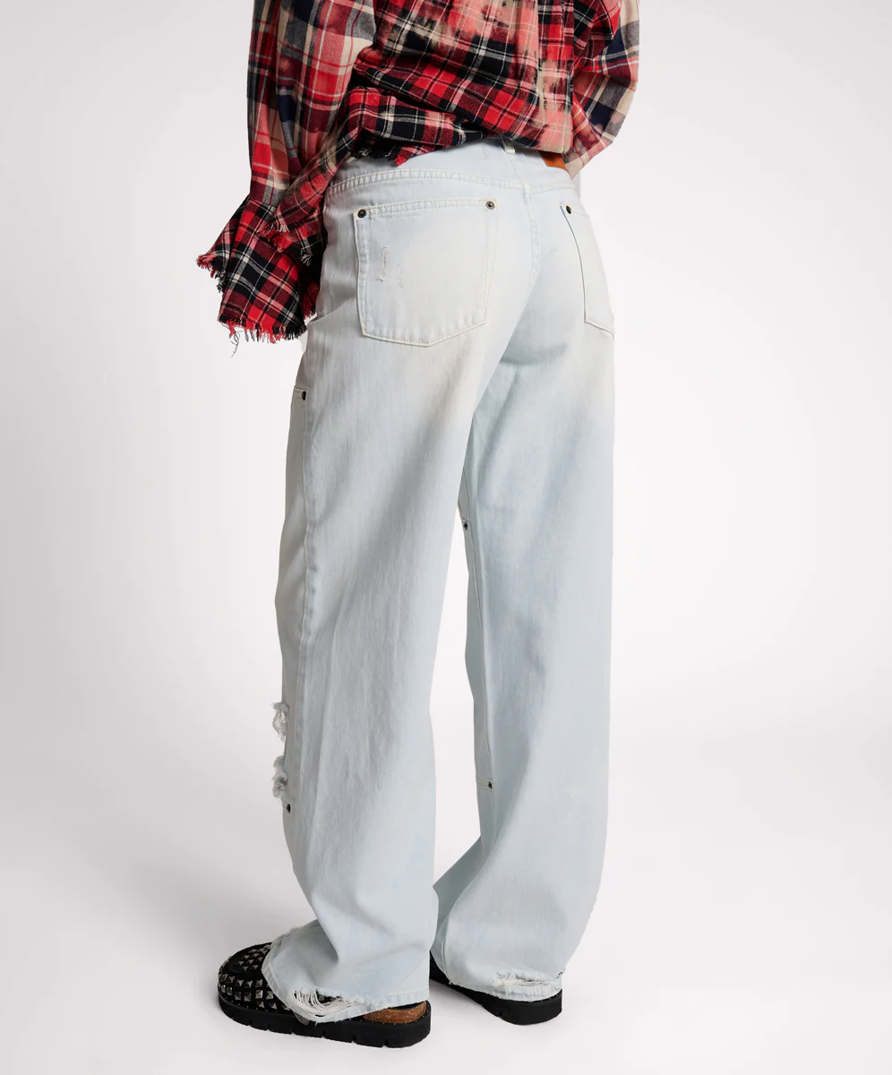 Jackson Mid Waist Wide Leg Denim Jeans - Le Surf - Image 4