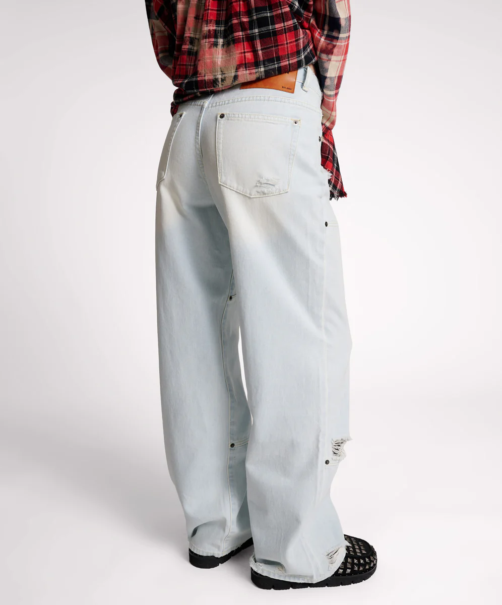 Jackson Mid Waist Wide Leg Denim Jeans - Le Surf - Image 5