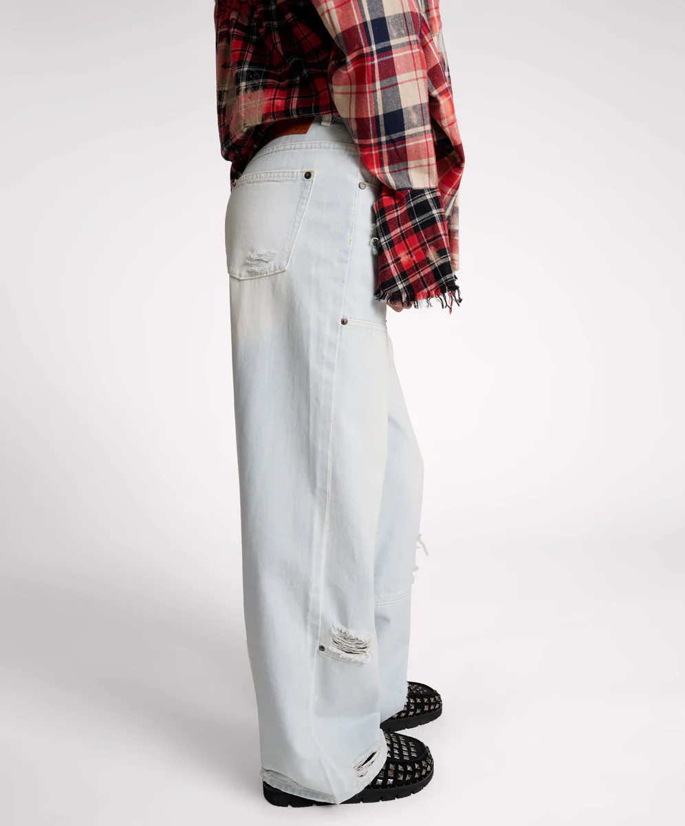 Jackson Mid Waist Wide Leg Denim Jeans - Le Surf - Image 6
