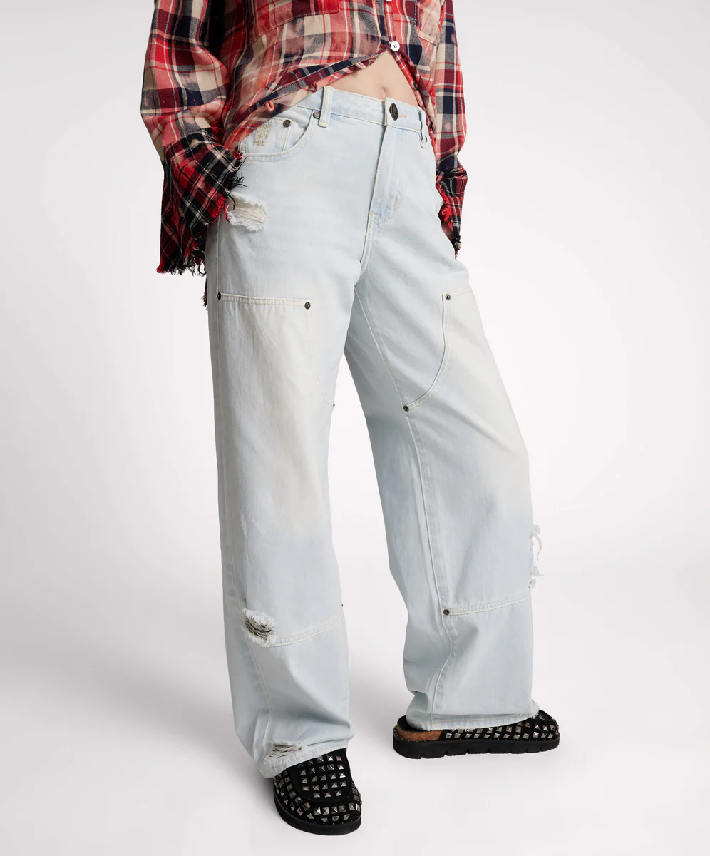 Jackson Mid Waist Wide Leg Denim Jeans - Le Surf - Image 7