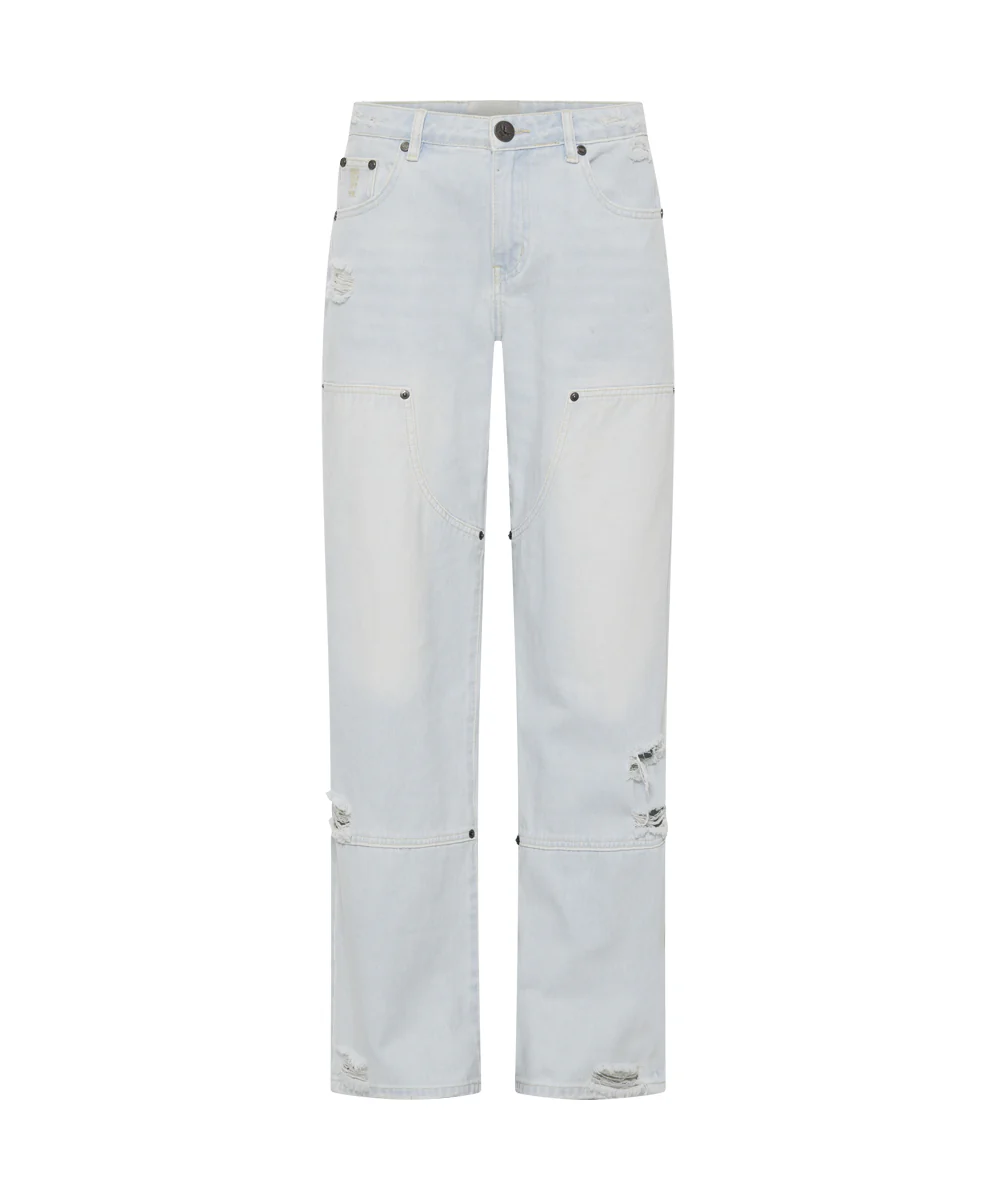 Jackson Mid Waist Wide Leg Denim Jeans - Le Surf - Image 8