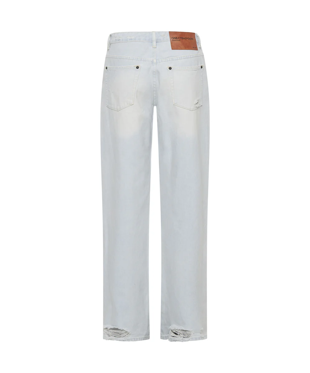 Jackson Mid Waist Wide Leg Denim Jeans - Le Surf - Image 9