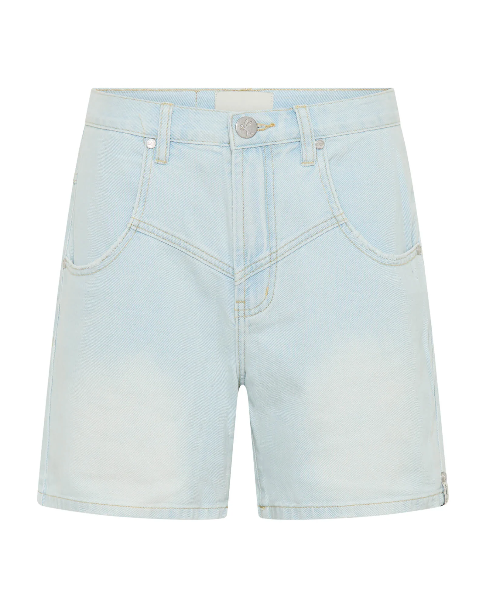 Kinks Mid Waist Long Length Denim Shorts - Le Surf - Image 6