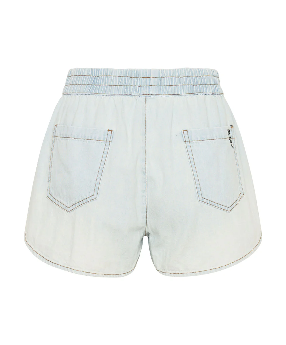 Runner Elasticated Denim Shorts - Le Surf - Image 7