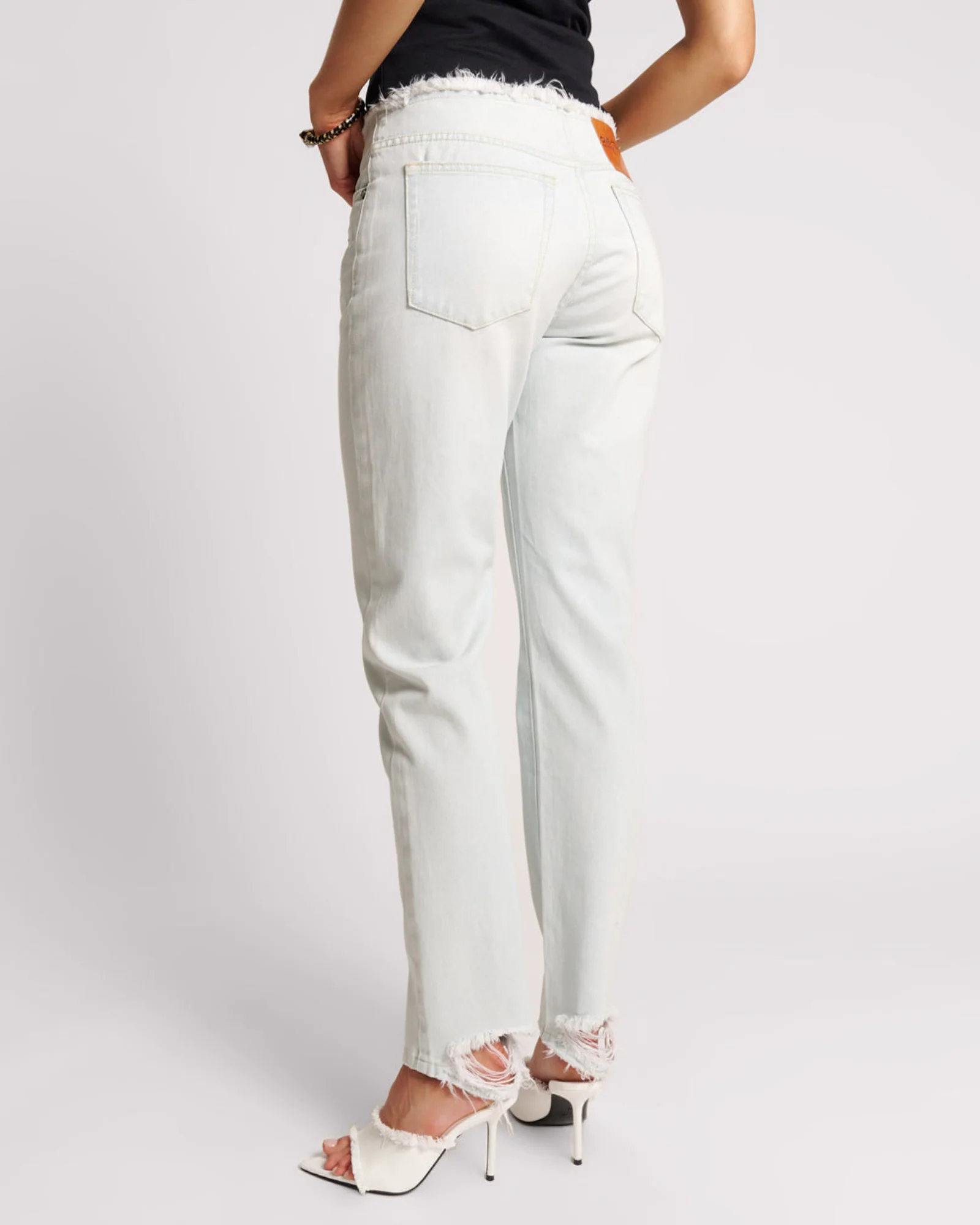 Truckers Low Waist Straight Leg Denim Jeans - Le Surf - Image 4