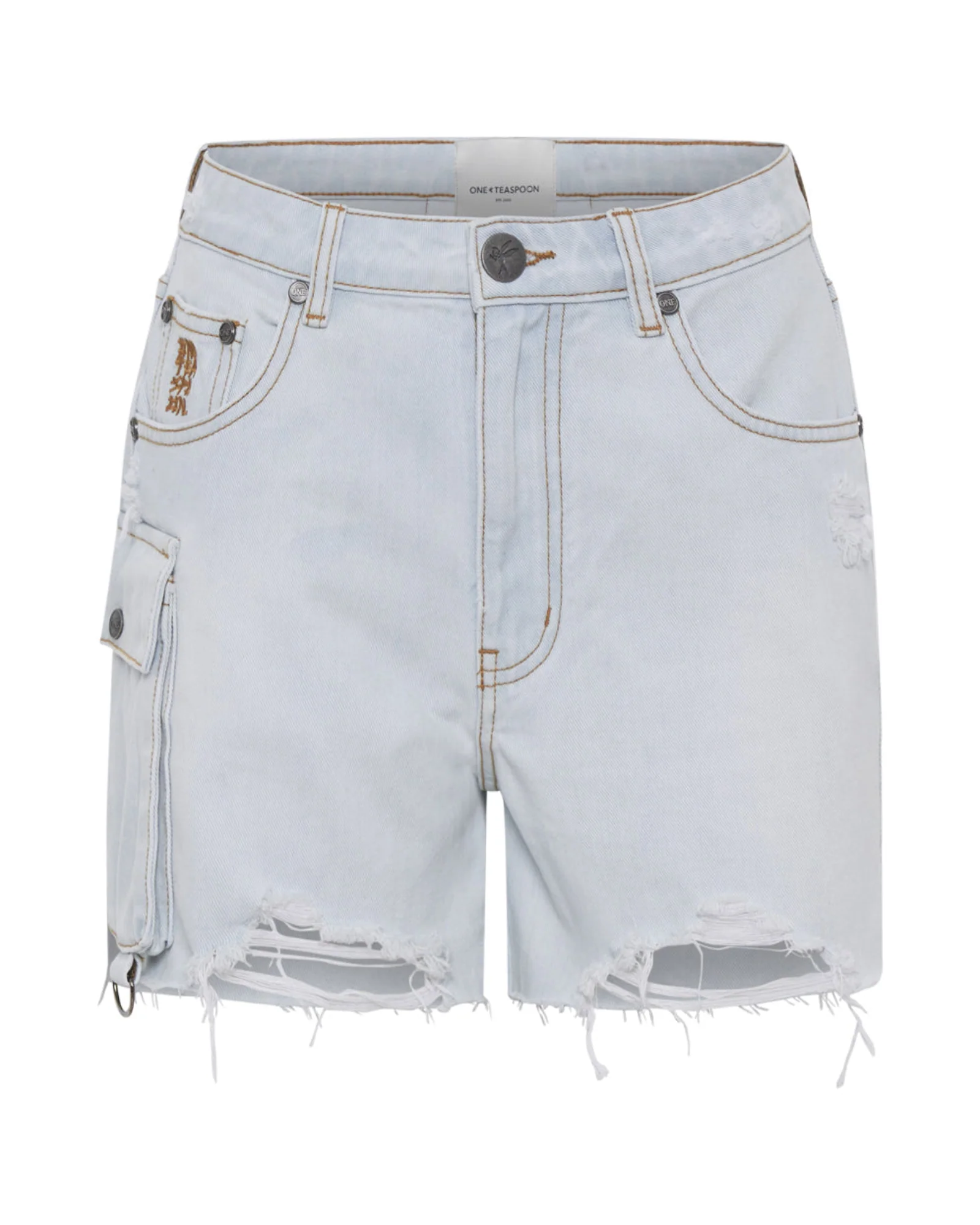 Legends High Waist Mom Fit Denim Shorts - Le Surf - Image 7