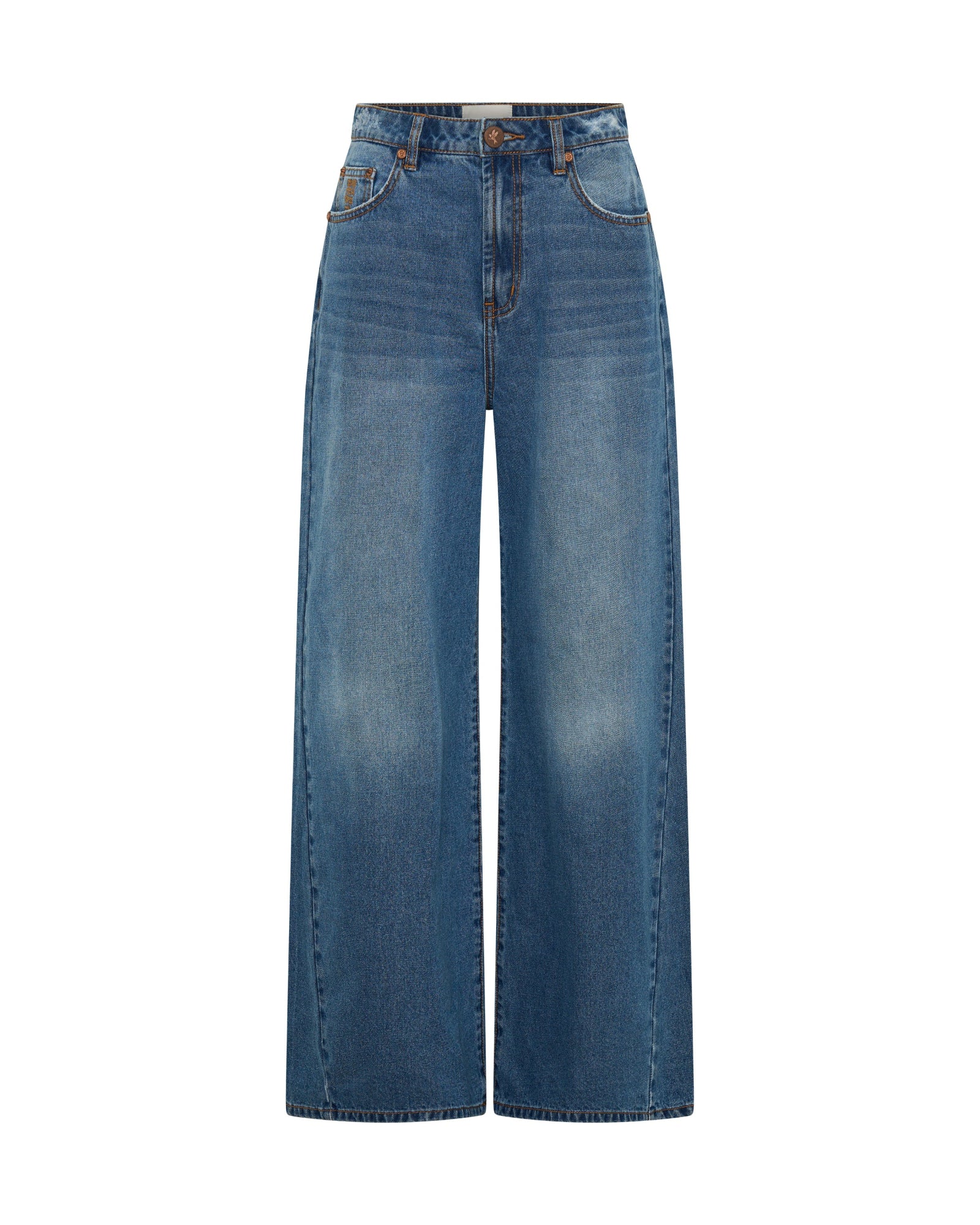 Love Machines High Waist Super Wide Leg Denim Jeans - Pacifica - Image 10