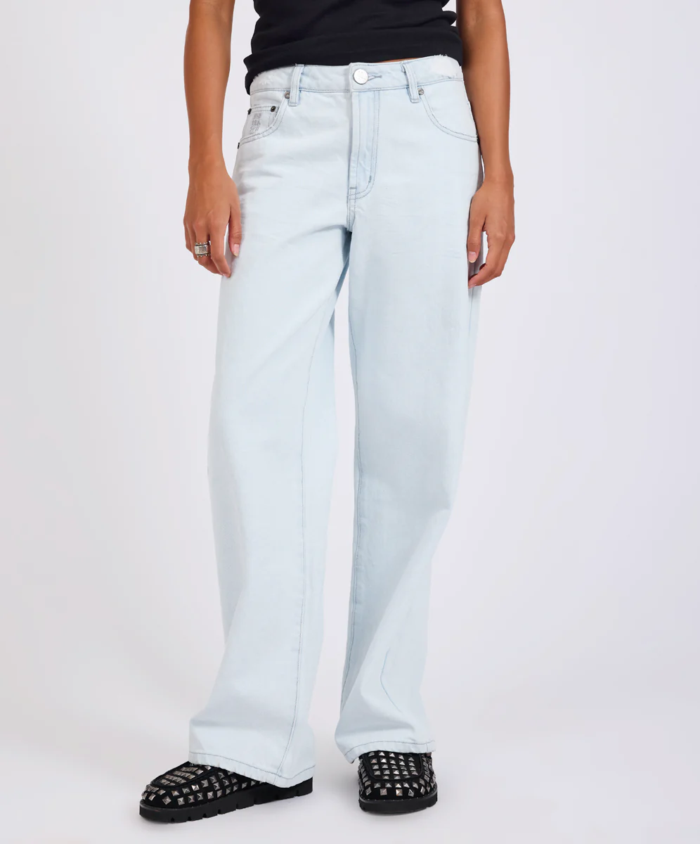 Low Riders Low Waist Wide Leg Denim Jeans - Xanthe - Image 3