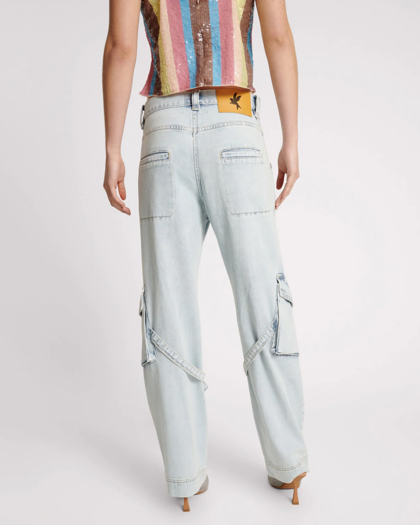 Luna Utility Cargo Denim Jeans - Image 4