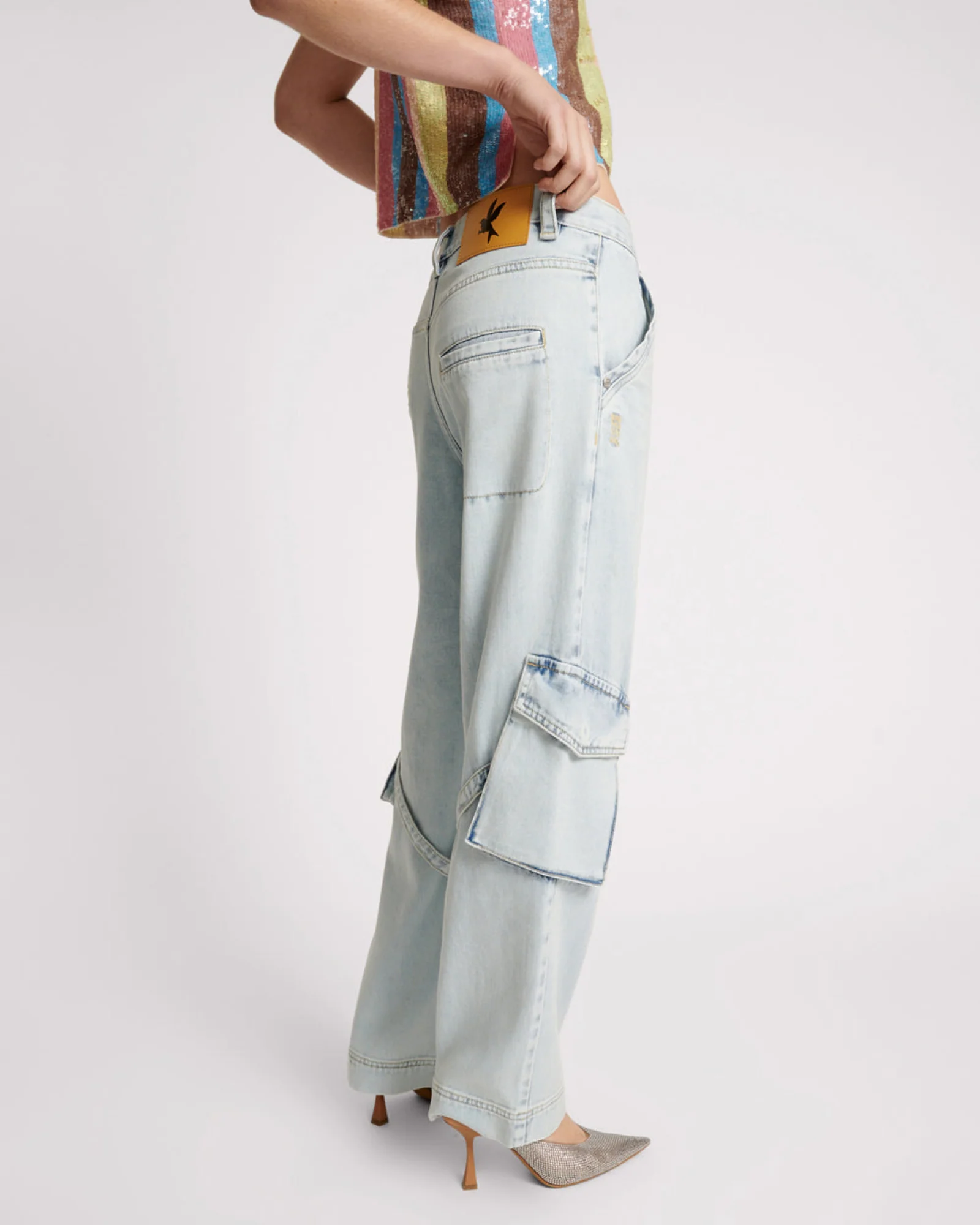Luna Utility Cargo Denim Jeans - Image 5