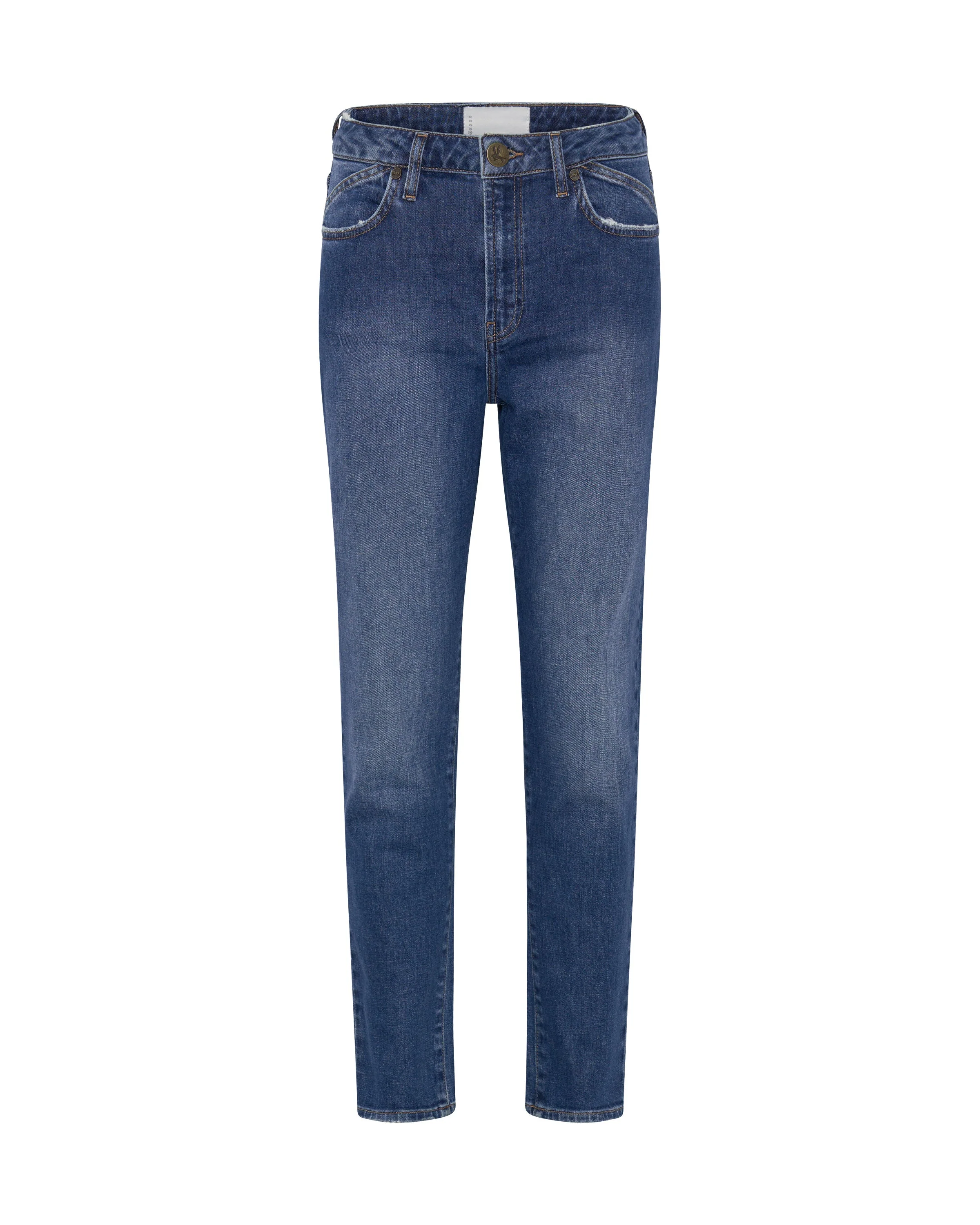 Legends High Waist Straight Leg Denim Jeans - Power Blue - Image 5