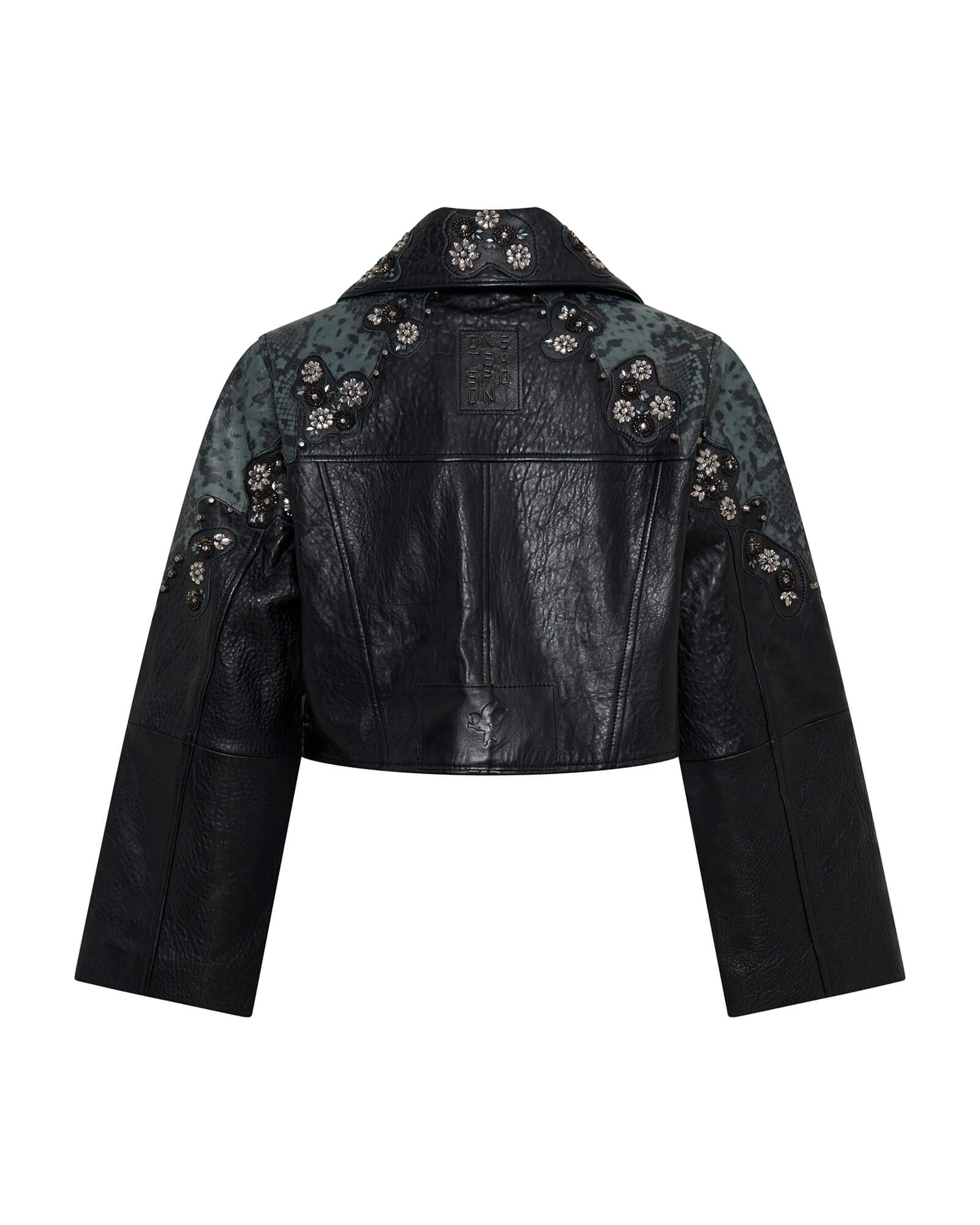 Matador Leather Cropped Jacket - Black - Image 11
