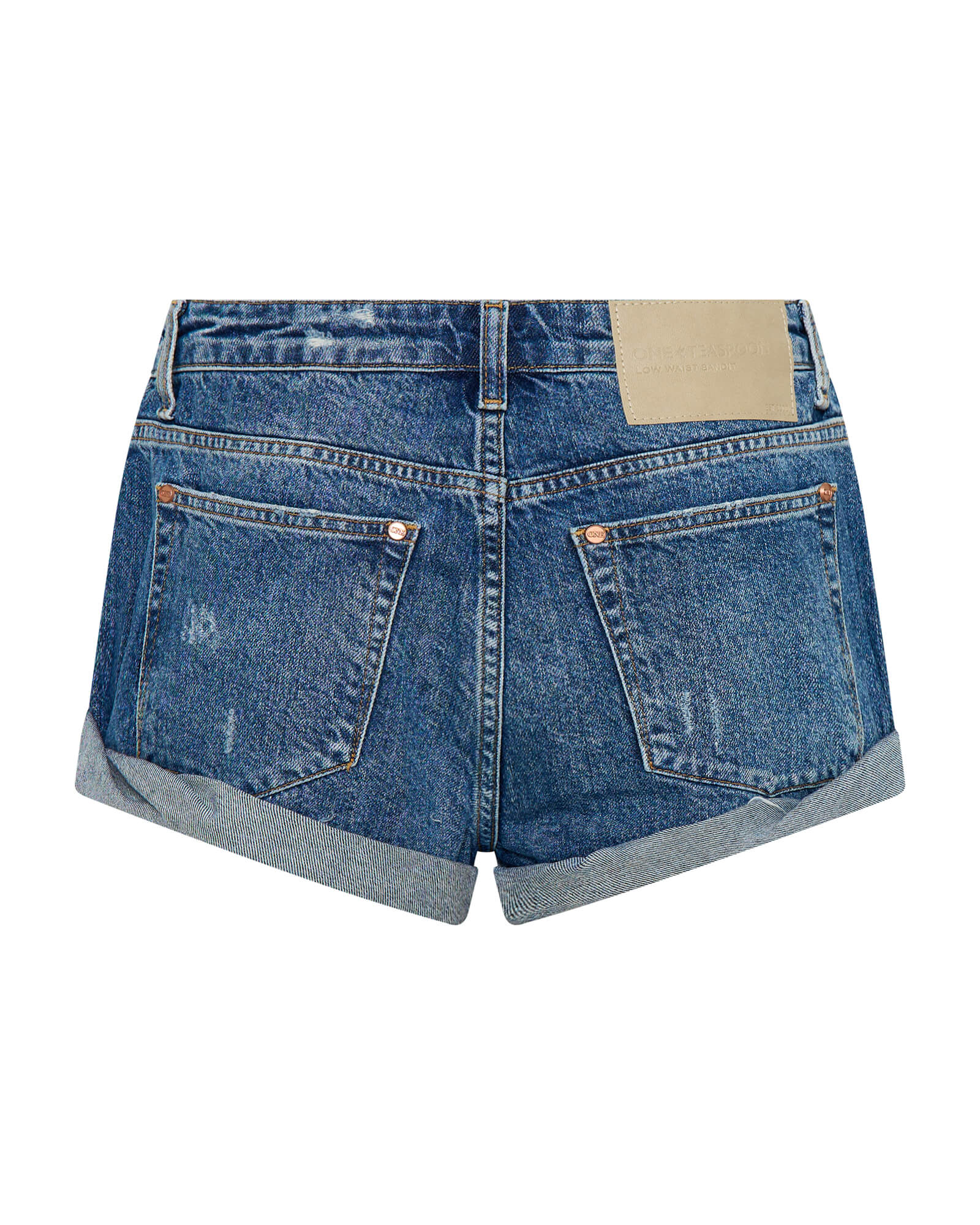 Bandits Low Waist Embellished Denim Shorts - Blue Thunder - Image 8
